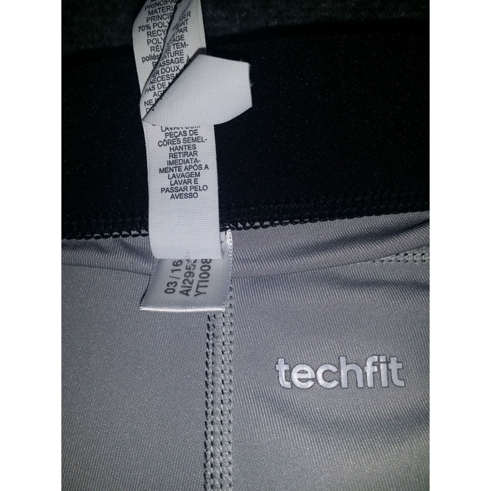 Adidas Adidas Techfit Athletic Capri Leggings Women Sz L Black Prin Size 38" / US 16 / IT 52 - 6 Thumbnail