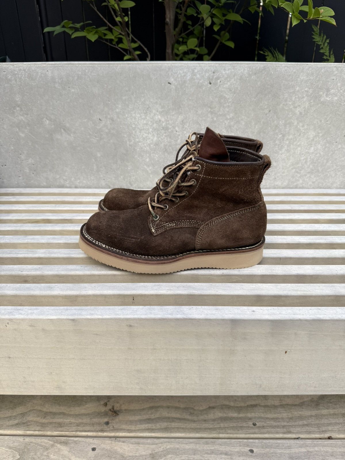 Viberg Brown Roughout Bobcat boot