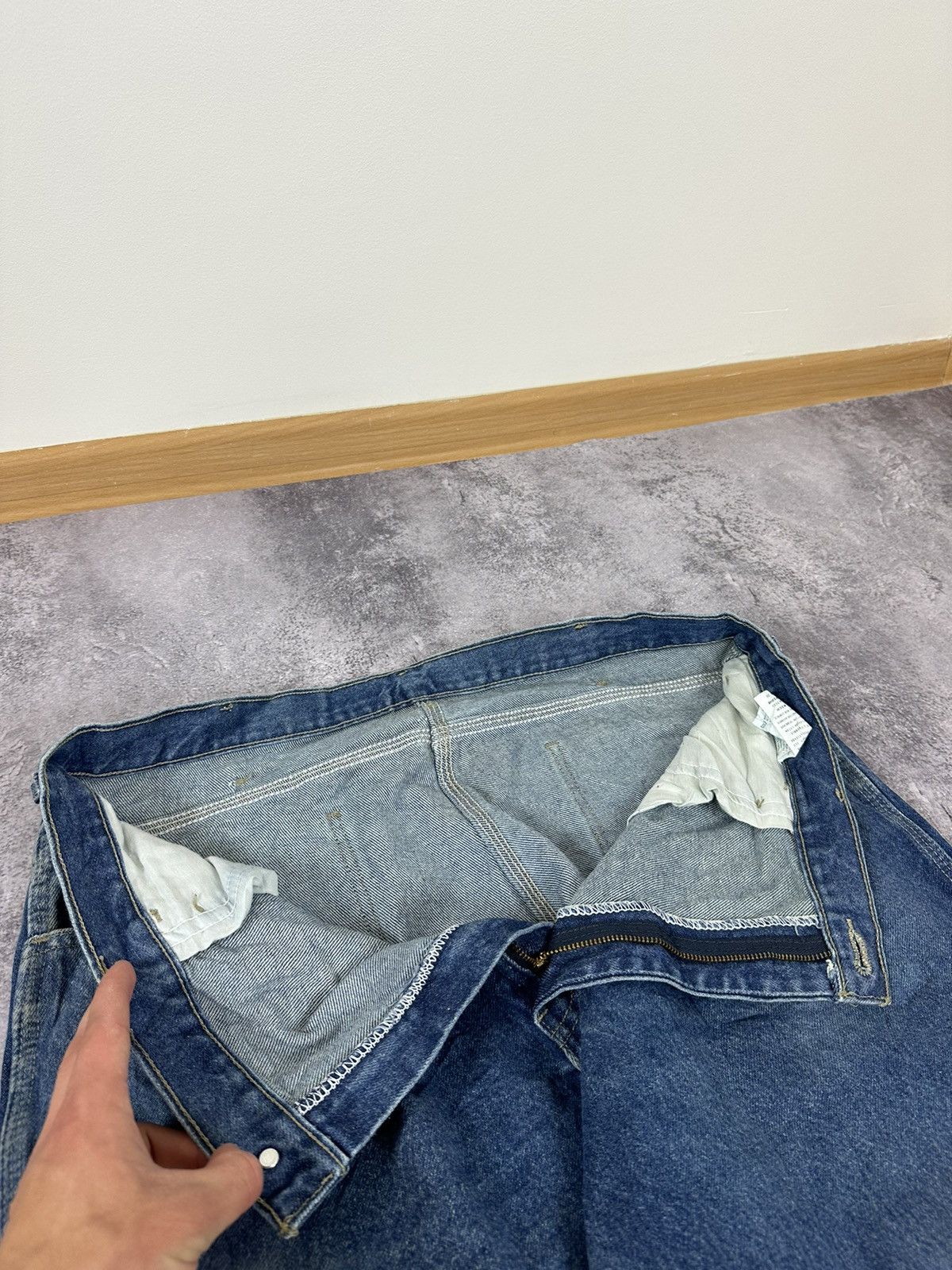 Dickies Vintage Dickies USA Cargo Denim Carpenter Hype Work Pants Size US 38 / EU 54 - 15 Thumbnail