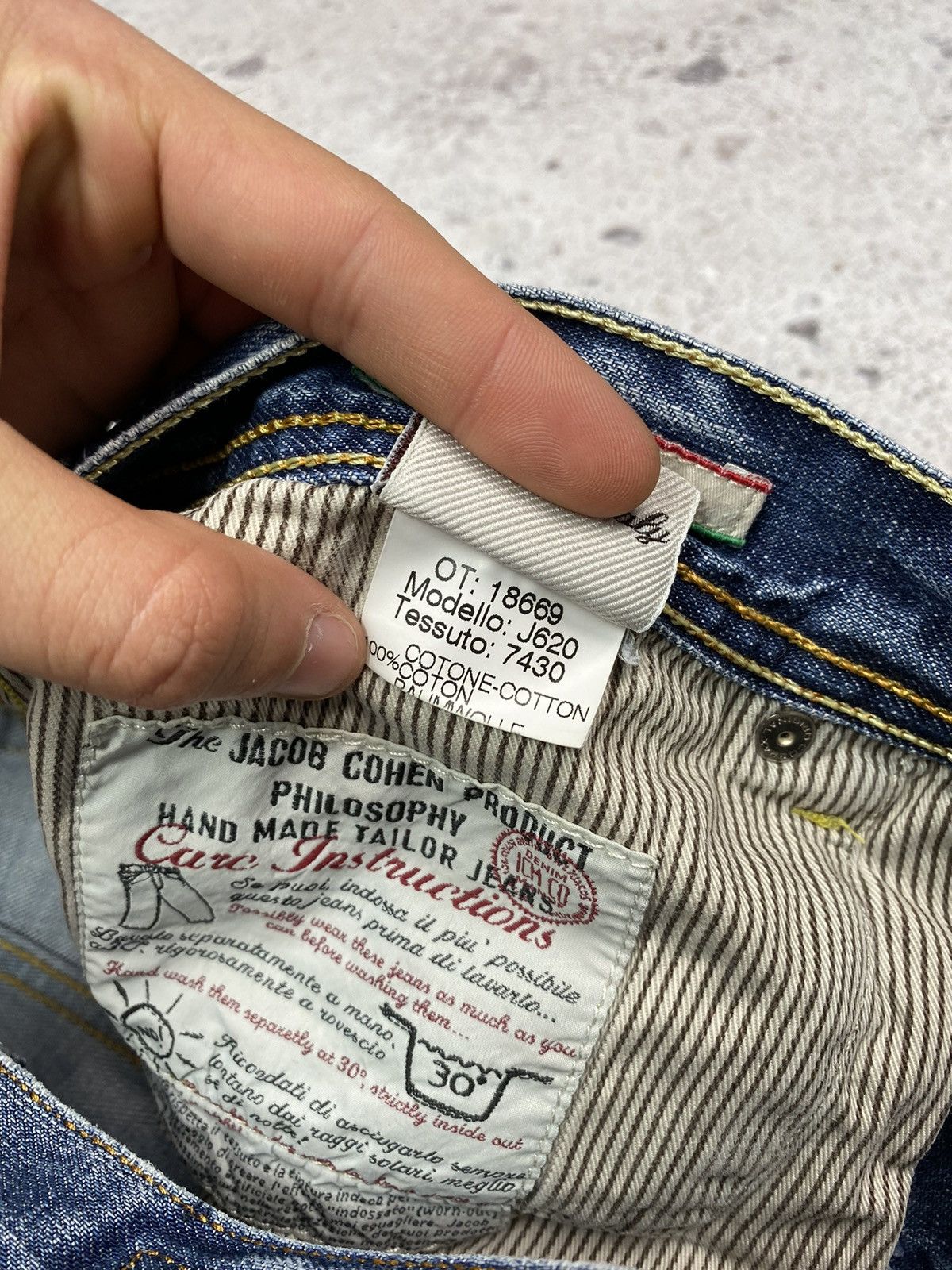 Jacob Cohen Jacob Cohen Handmade Jeans Made in Italy Slim Fit Men 32 Size US 32 / EU 48 - 15 Thumbnail