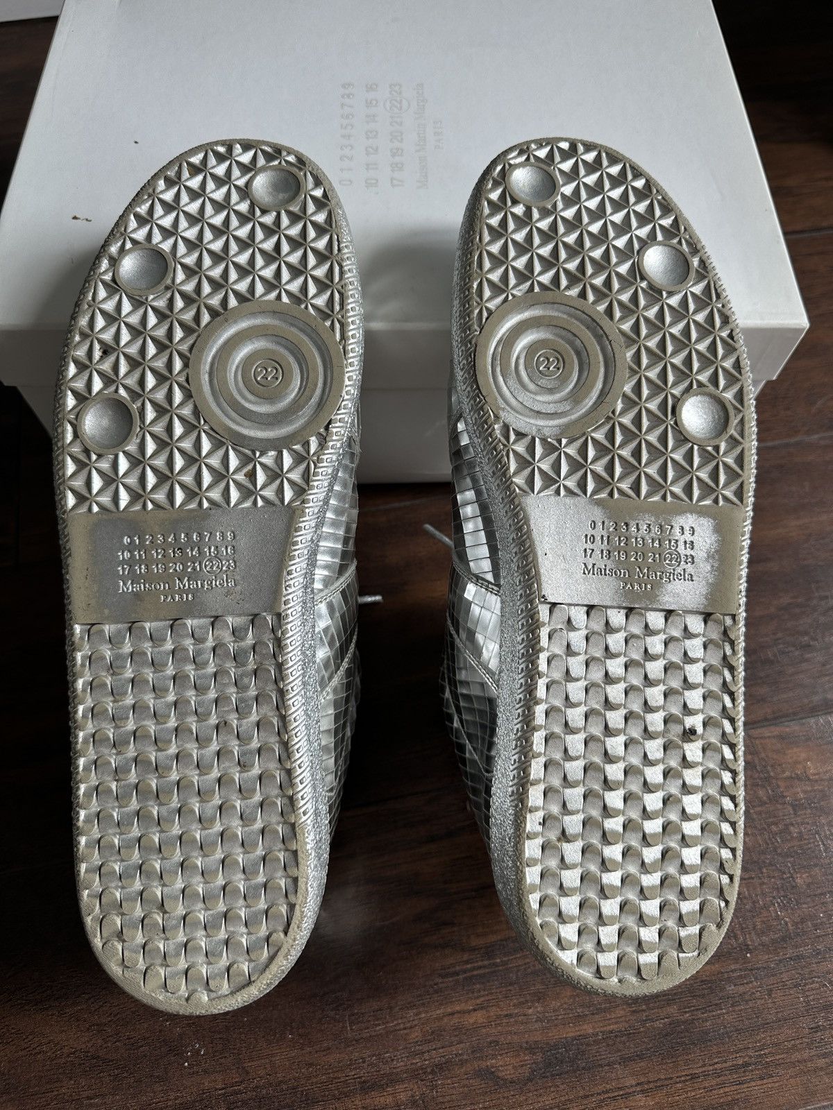 Maison Margiela Maison Margiela 45 US 12 GAT Silver Replica Sneakers 2018 Size US 12 / EU 45 - 8 Thumbnail