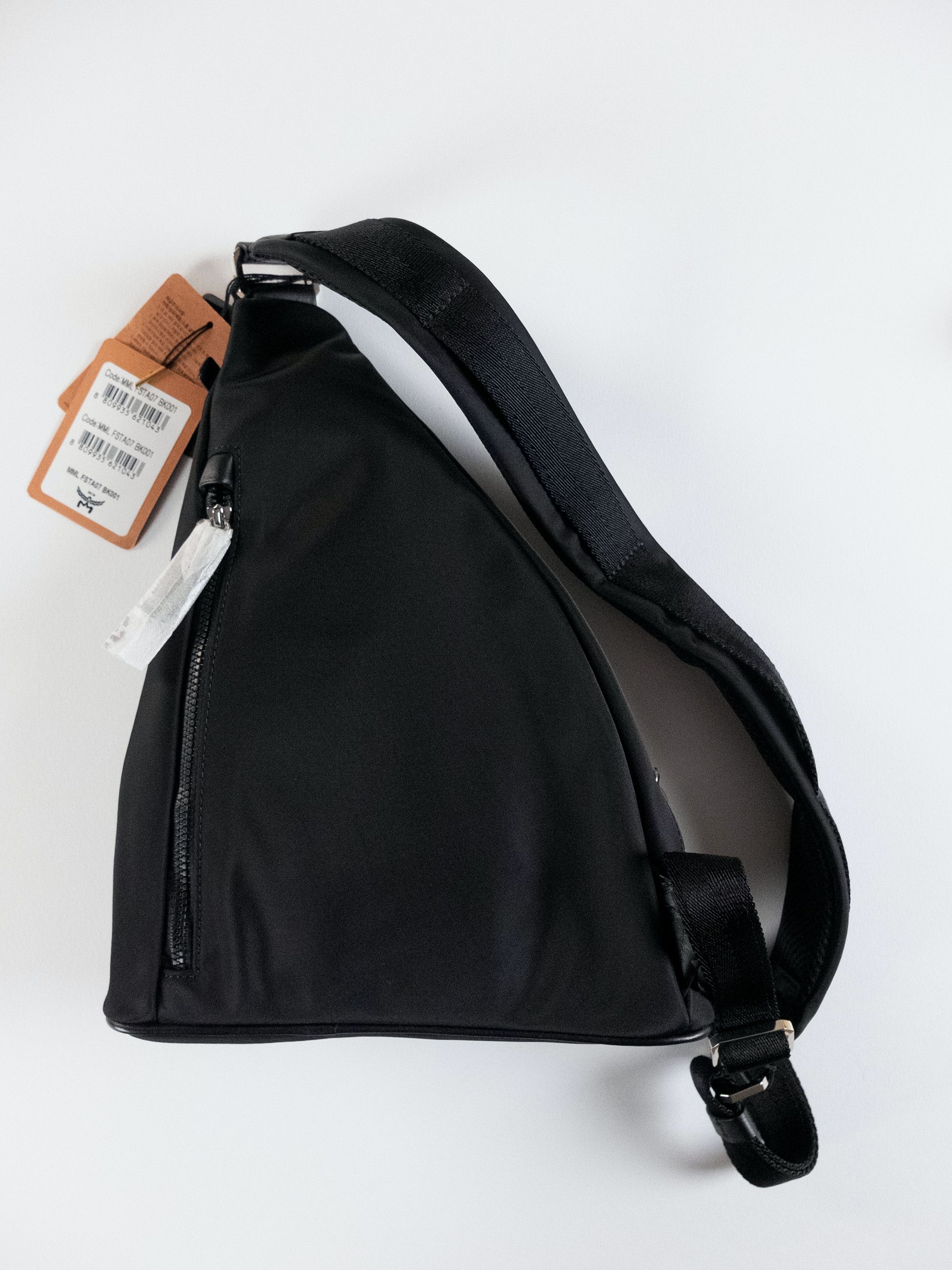 MCM MCM Medium Aren Sling black nylon & leather backpack Size ONE SIZE - 7 Thumbnail