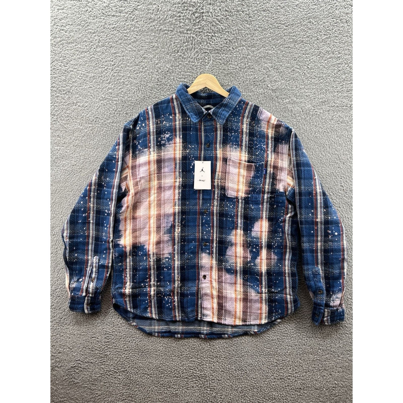 Nike Jordan x Awake NY Flannel Shirt Size XL Tall FQ5453-498 | Grailed