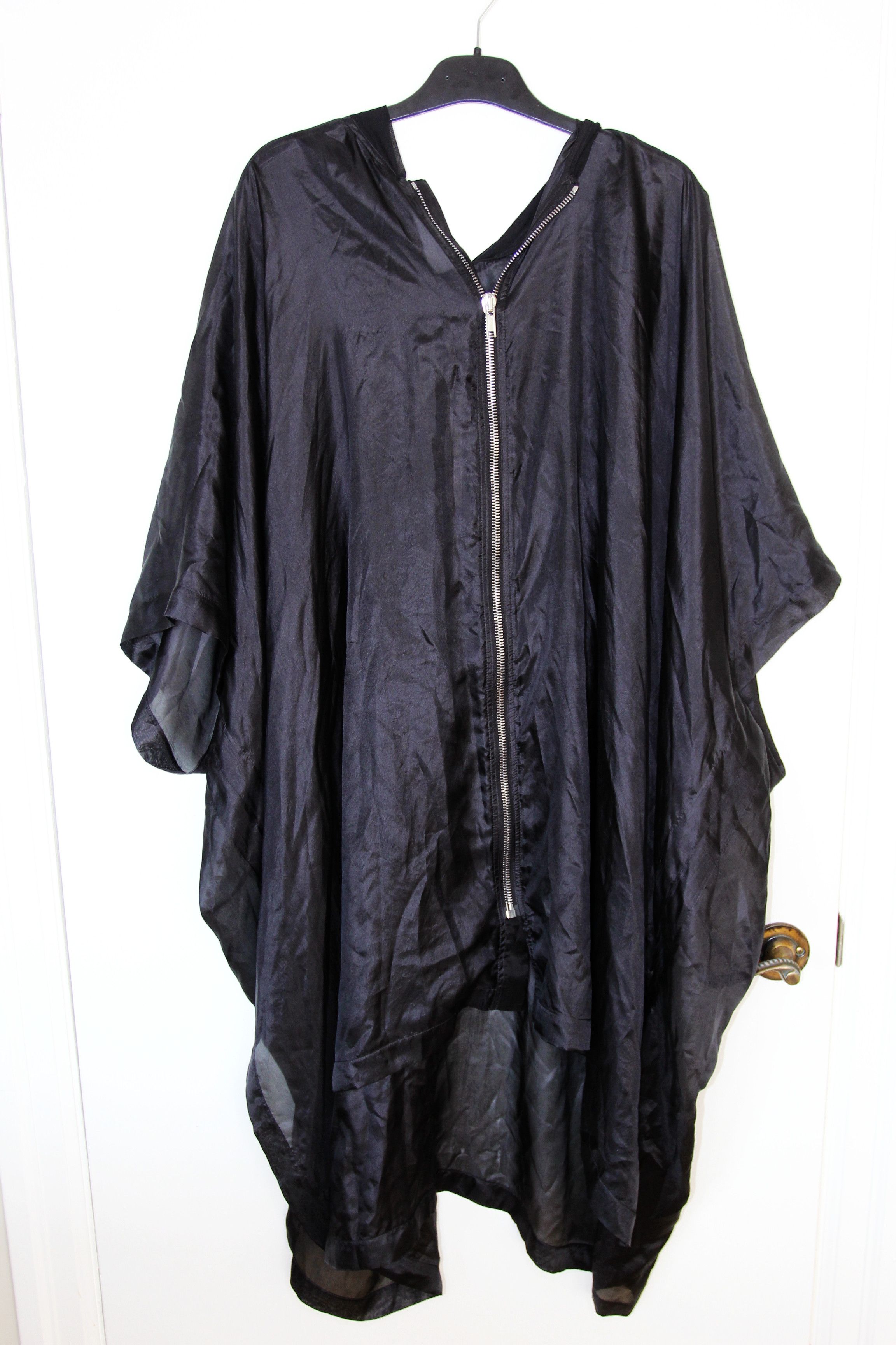 Rick Owens BNWT SS24 RICK OWENS "LIDO" SL PONCHO FLIGHT JACKET UNI Size US M / EU 48-50 / 2 - 2 Thumbnail