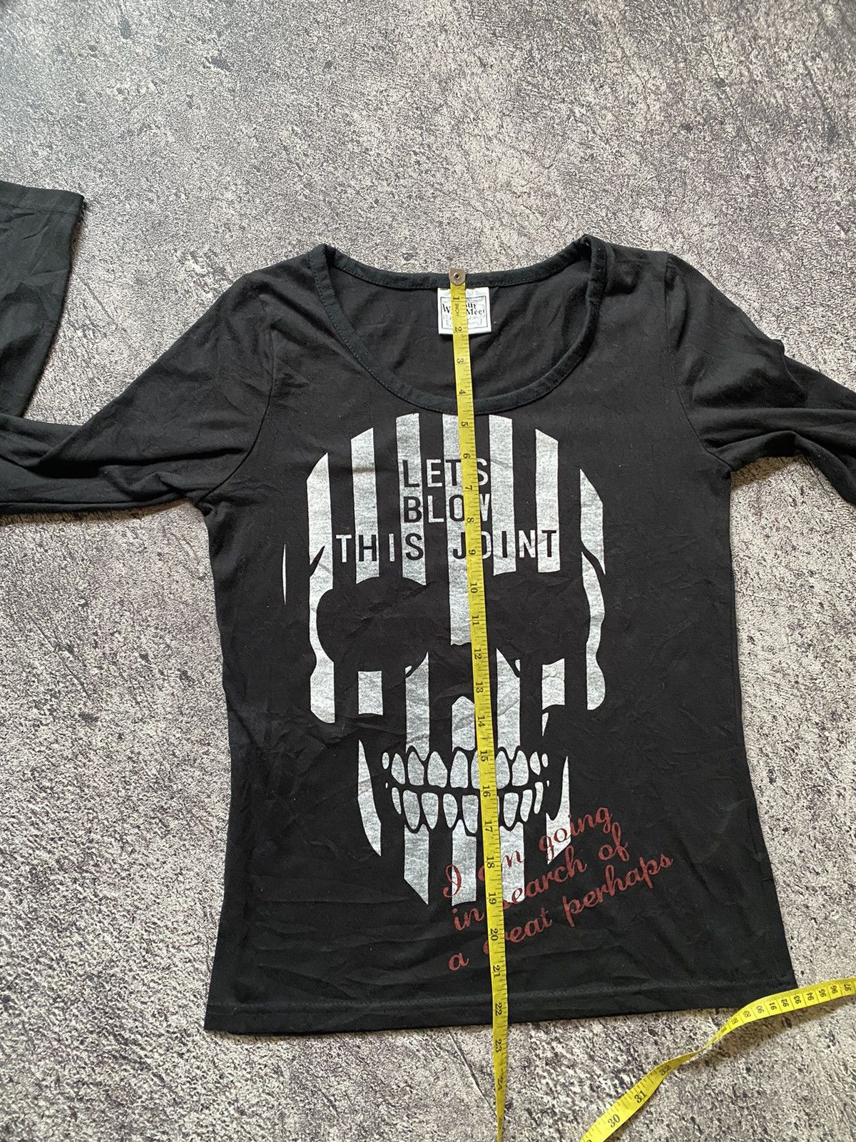 Hysteric Glamour Y2k skull ifsixwasnine punk longsleeve Size US S / EU 44-46 / 1 - 8 Thumbnail