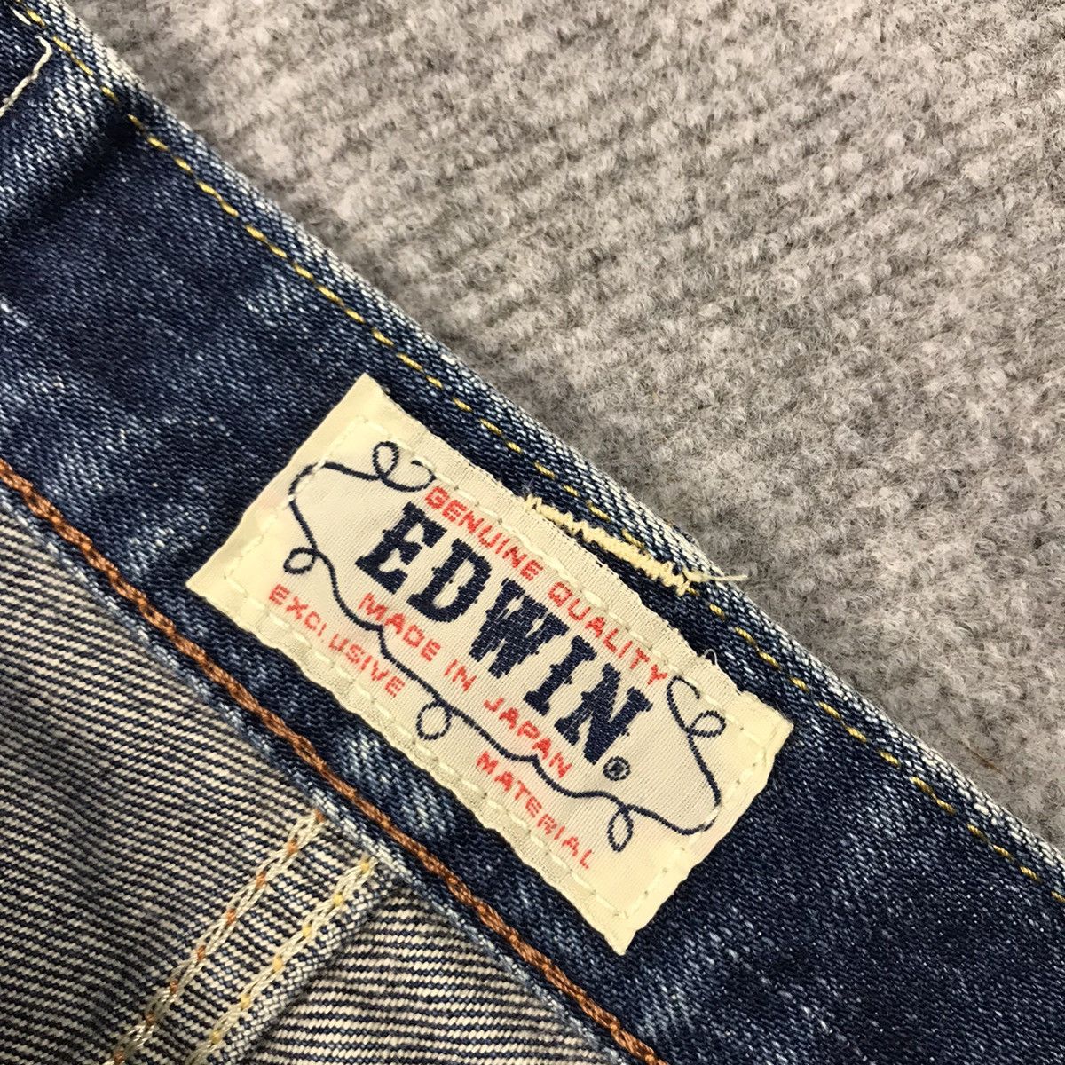 MADE IN JAPAN EDWIN DENIM FADED DISTRESSED PANTS 145