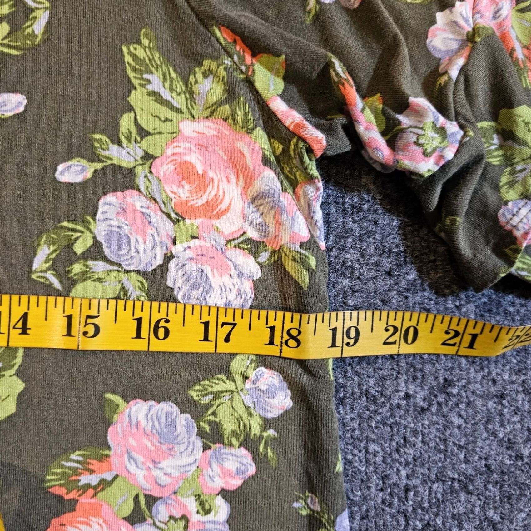 Vintage Matilda Jane Top Shirt Womens M Green Pink Button Short Sleeve Stretchy Blouse Casual Basic Pic Measurements Available Size M / US 6-8 / IT 42-44 - 6 Thumbnail