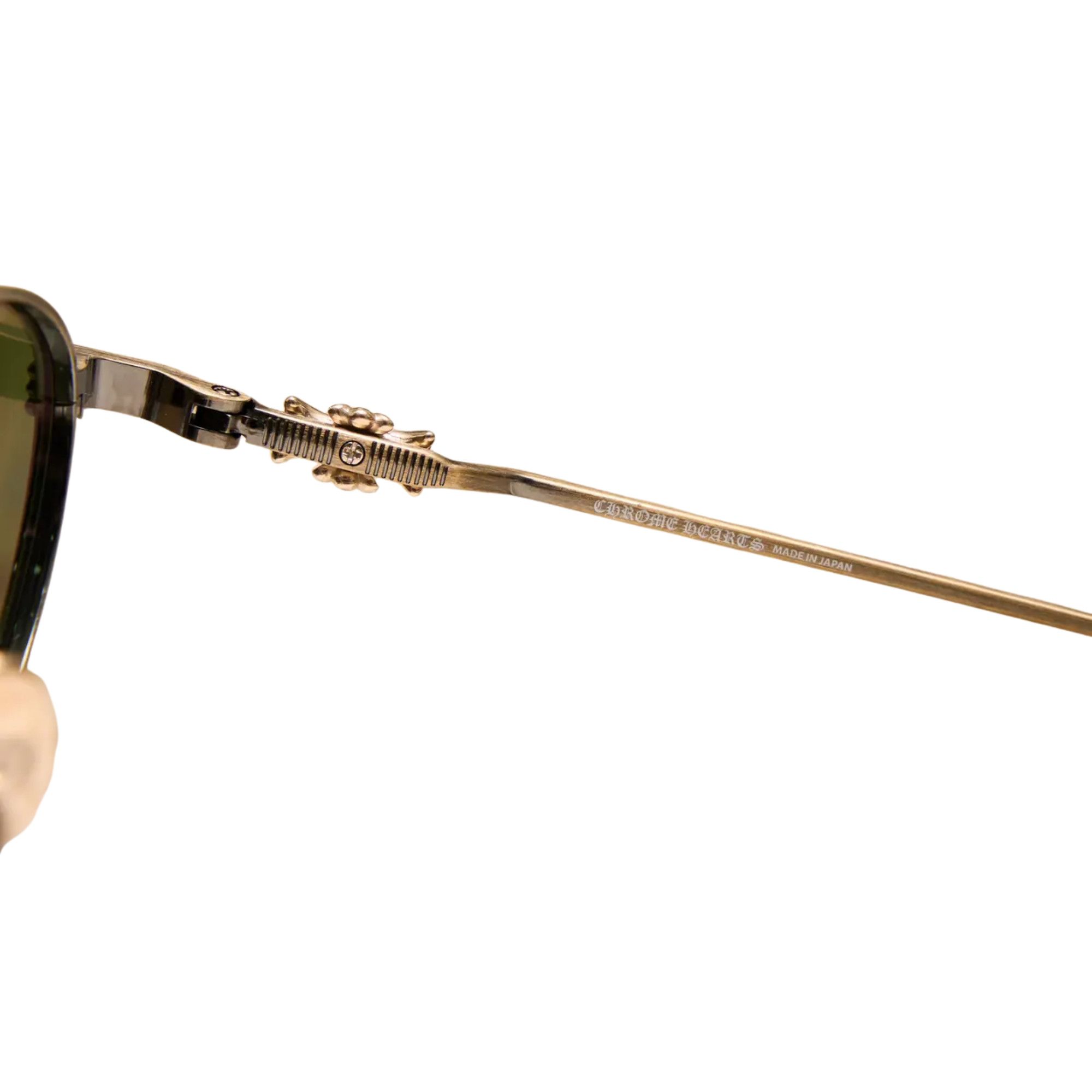 Chrome Hearts CHROME HEARTS CLITORIAL Antique Gold Sunglasses Size ONE SIZE - 4 Thumbnail