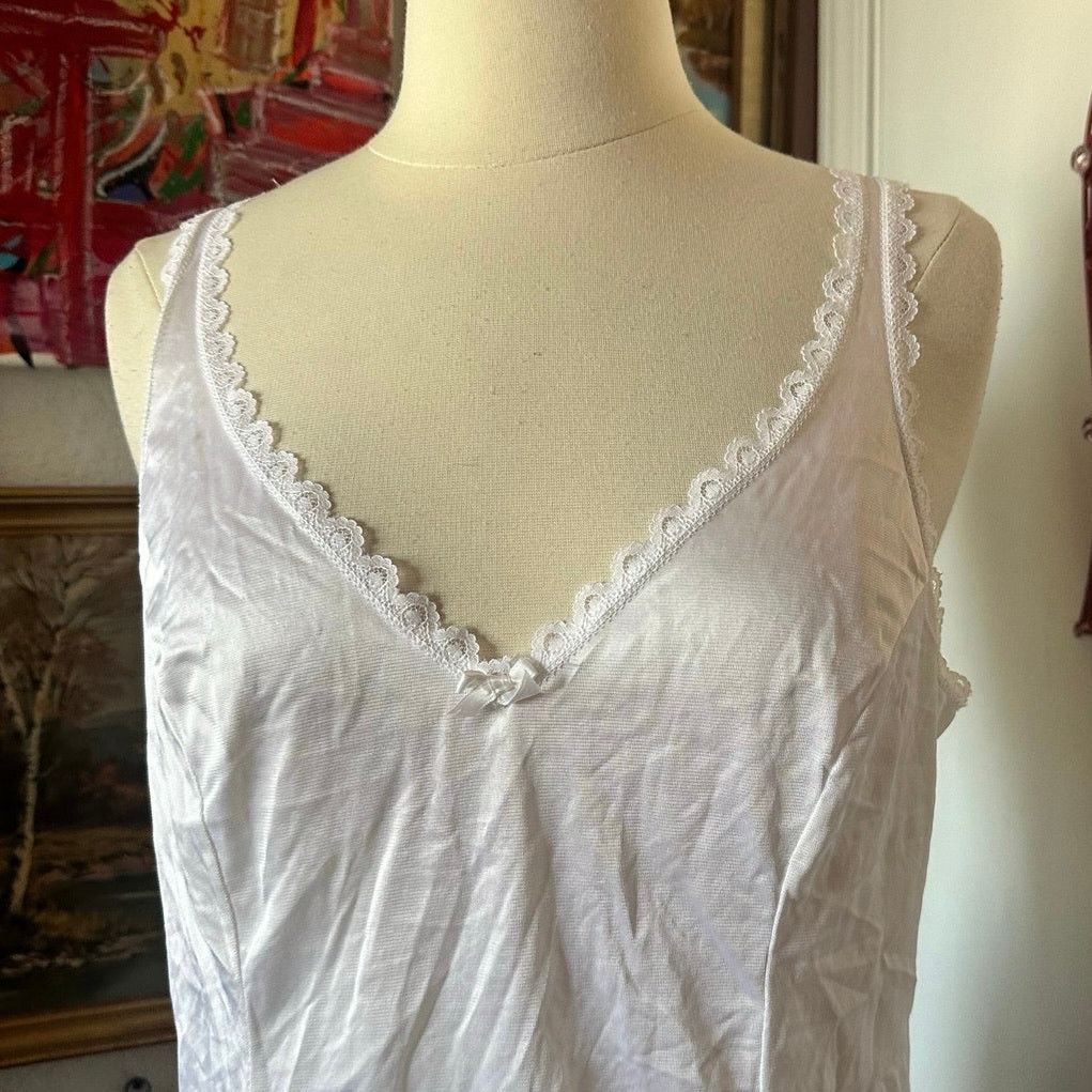 Other adonna white lace slip tank top Size M / US 6-8 / IT 42-44 - 2 Thumbnail