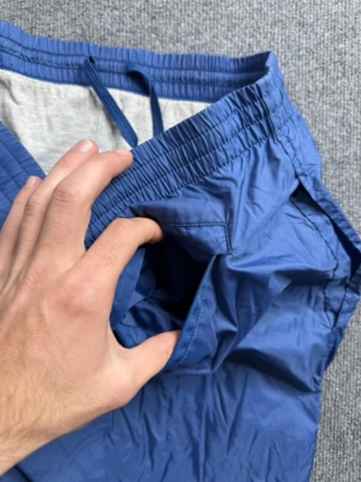 Nike Y2K Nike Baggy Wide Leg Nylon Insulated Trackpants Blue L Size US 34 / EU 50 - 10 Thumbnail