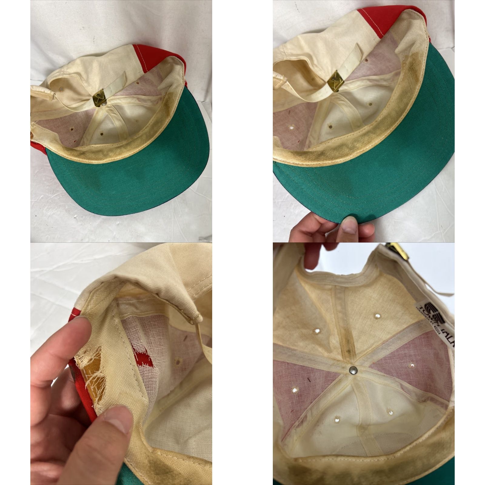 Vintage VINTAGE Town Talk Baseball Hat One Size Adjustable Blue White Red Cap Men Boys Mens Size ONE SIZE - 10 Thumbnail