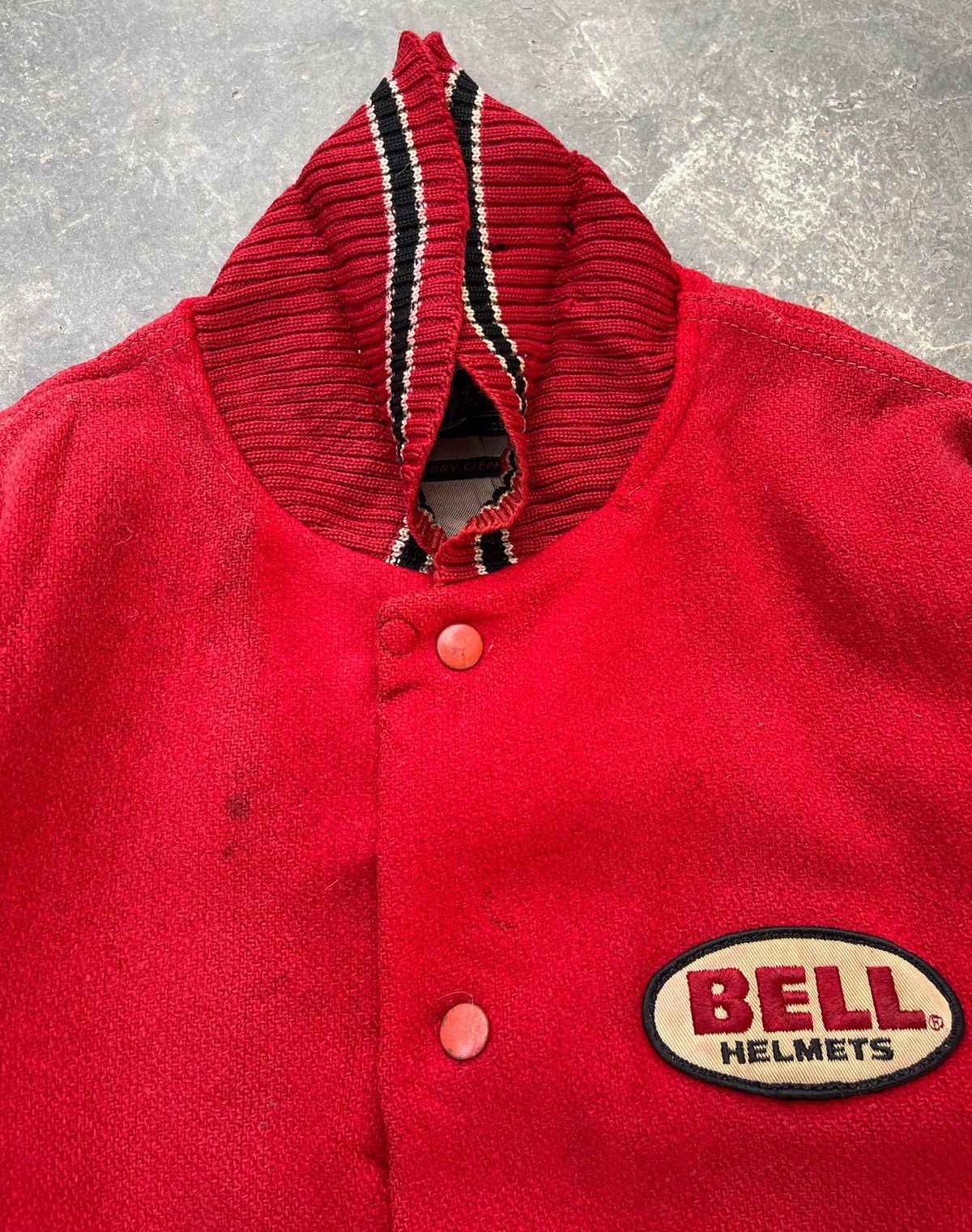 Vintage 🔥VINTAGE 70s BELL HELMETS VARSITY JACKET Size US M / EU 48-50 / 2 - 13 Thumbnail
