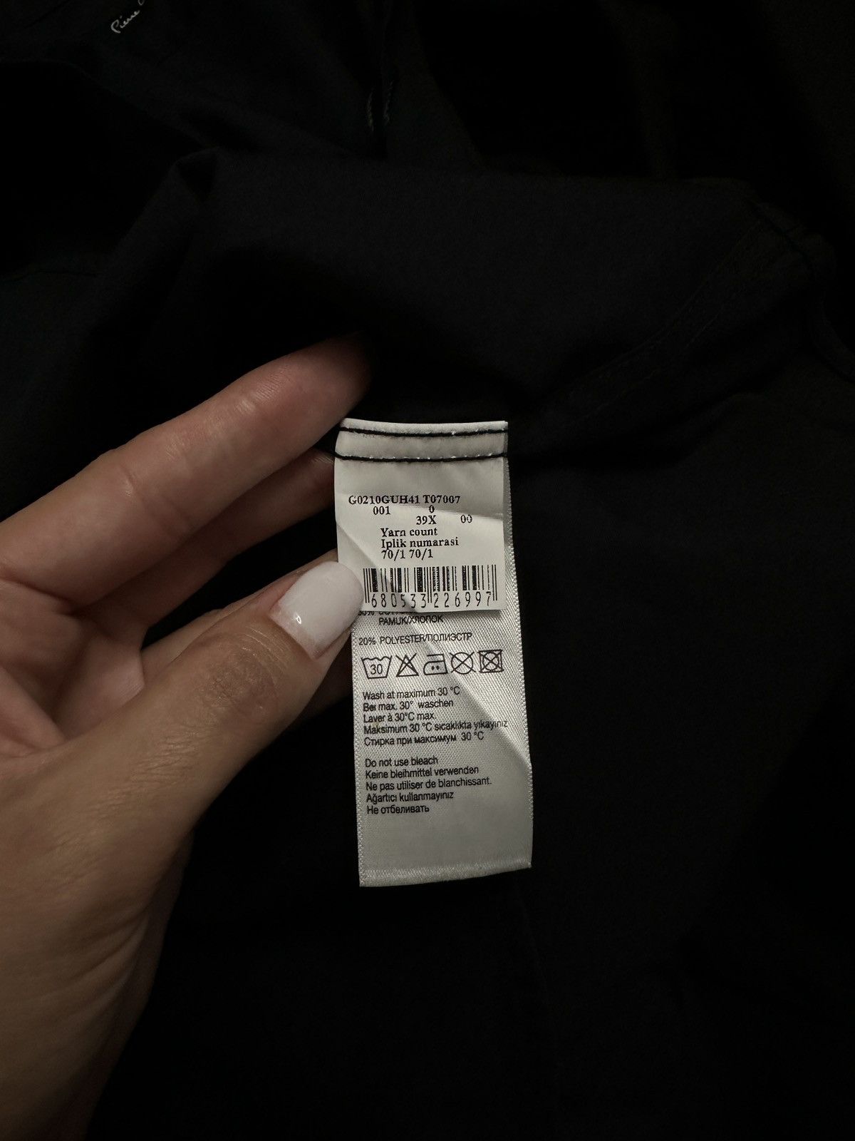 Pierre Cardin Pier Cardin new shirt black basic Size US M / EU 48-50 / 2 - 8 Thumbnail
