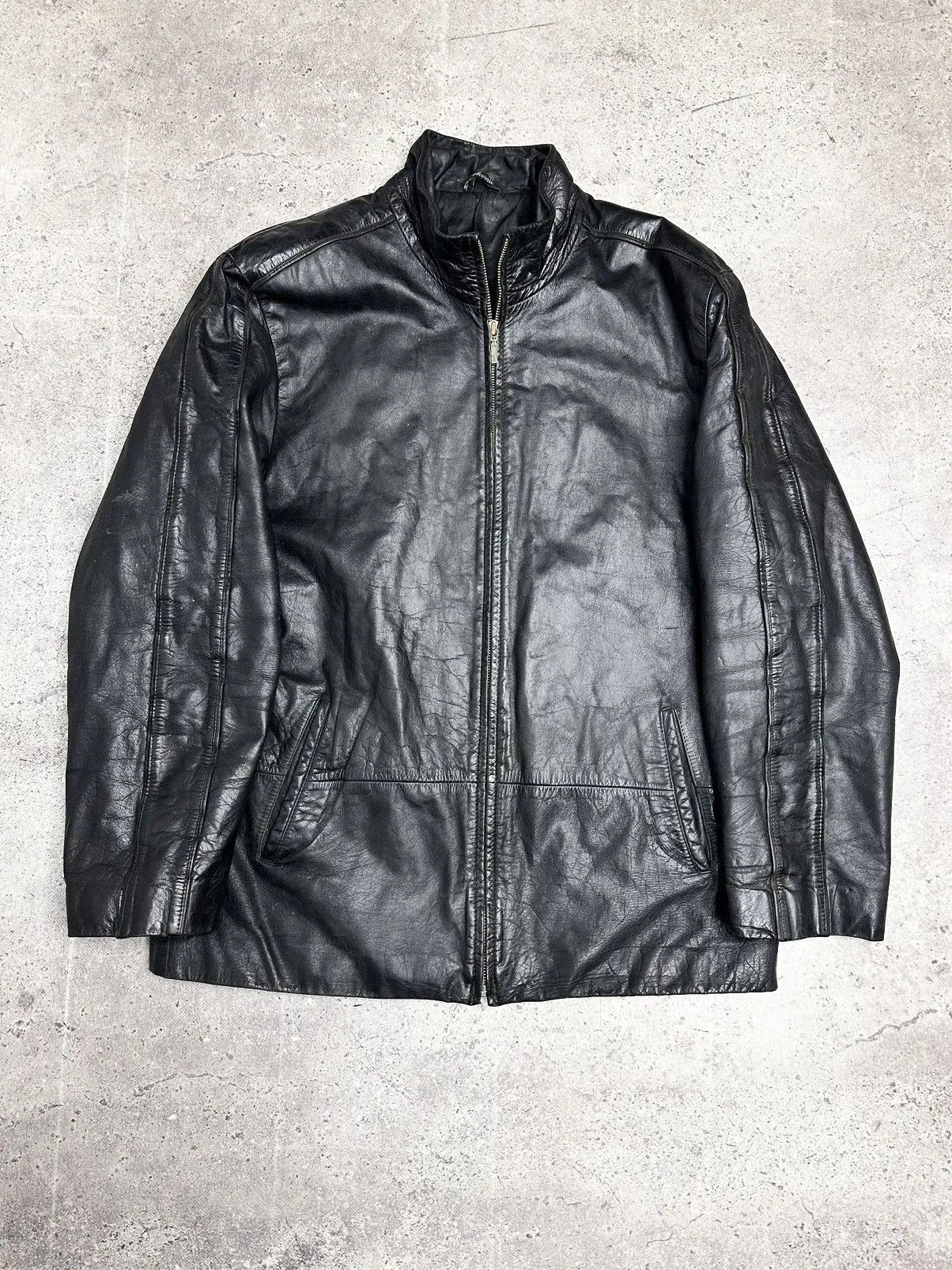 Diesel Vintage Leather Jacket Diesel Style Avantgarde IfSixWasNine Size US M / EU 48-50 / 2 - 2 Thumbnail