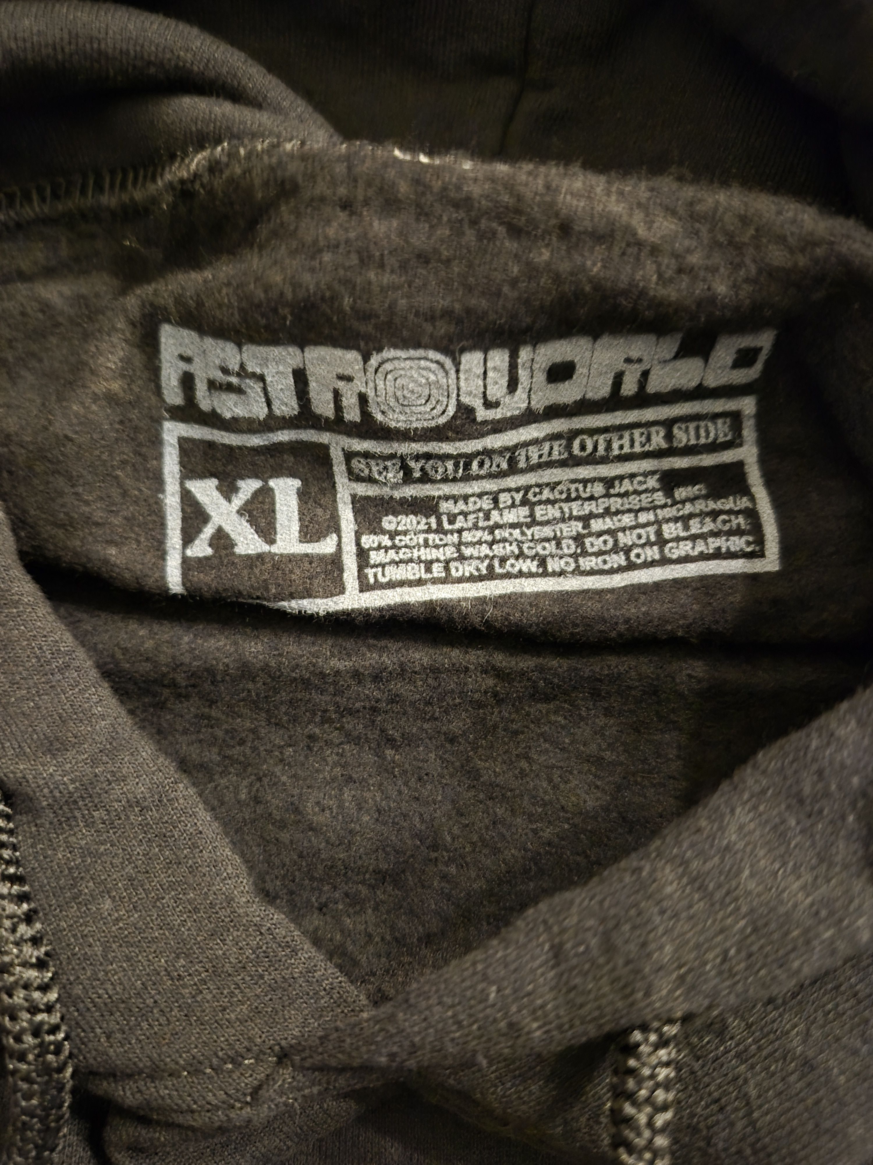 Travis Scott AstroWorld See You On The Other Side Hoodie Black Size XL Size US XL / EU 56 / 4 - 3 Thumbnail