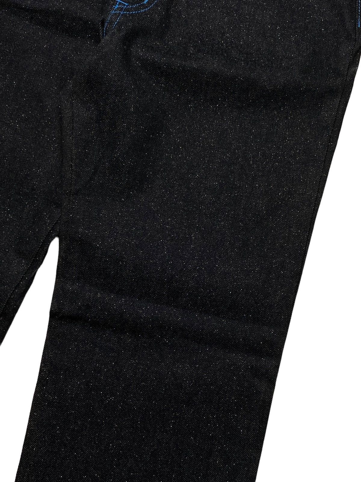 Hysteric Glamour 2000s Angel Blue - Folded Glitter Denim Pants Size 27" / US 4 / IT 40 - 5 Thumbnail
