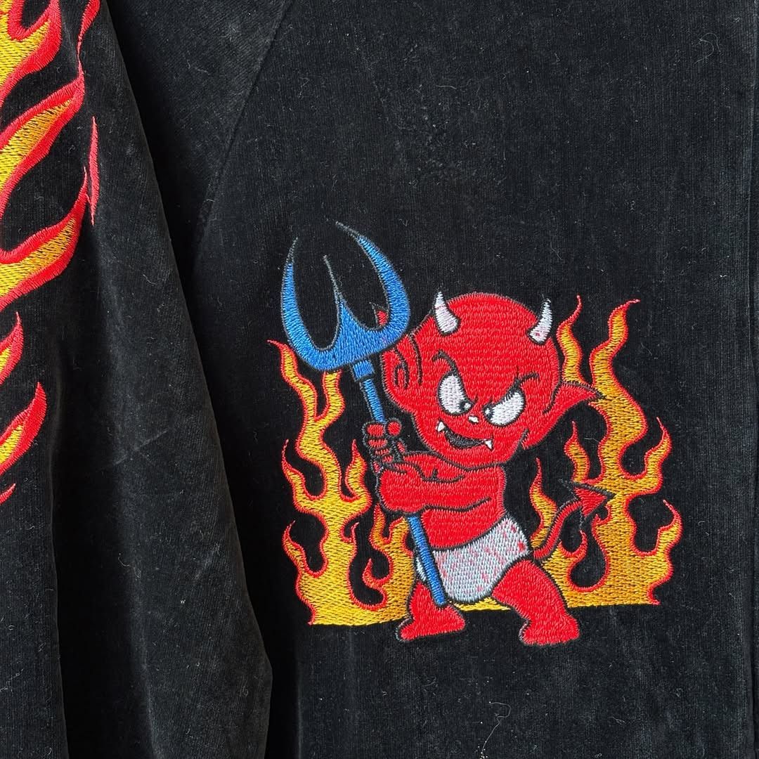 Other 90s Great Red Hot Power Of Devils Stars Sukajan Jacket Size US M / EU 48-50 / 2 - 4 Thumbnail