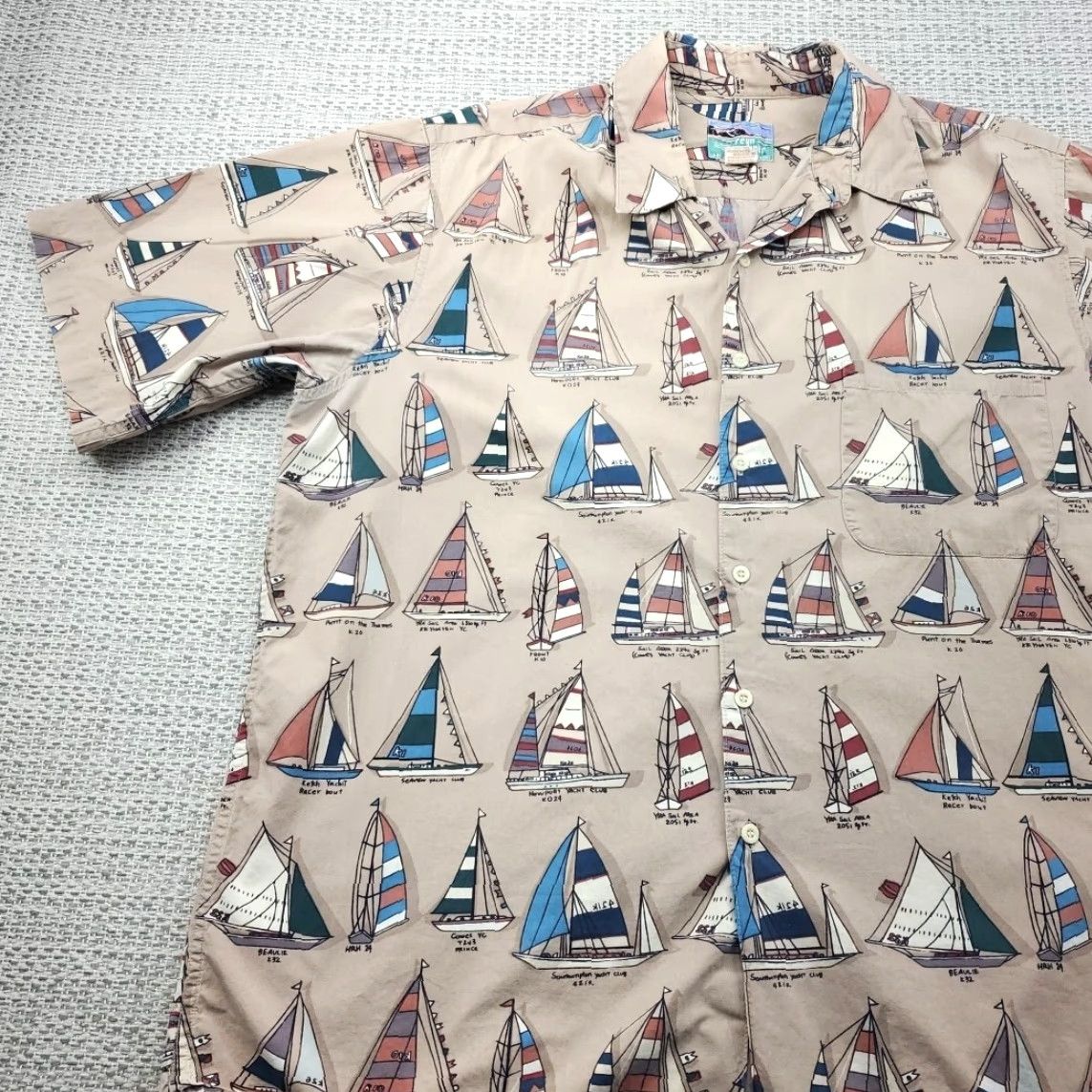 Reyn Spooner VINTAGE Reyn Spooner Shirt Men's L Large Hawaiian Traditionals Sailboats All Over Print Size US L / EU 52-54 / 3 - 3 Thumbnail