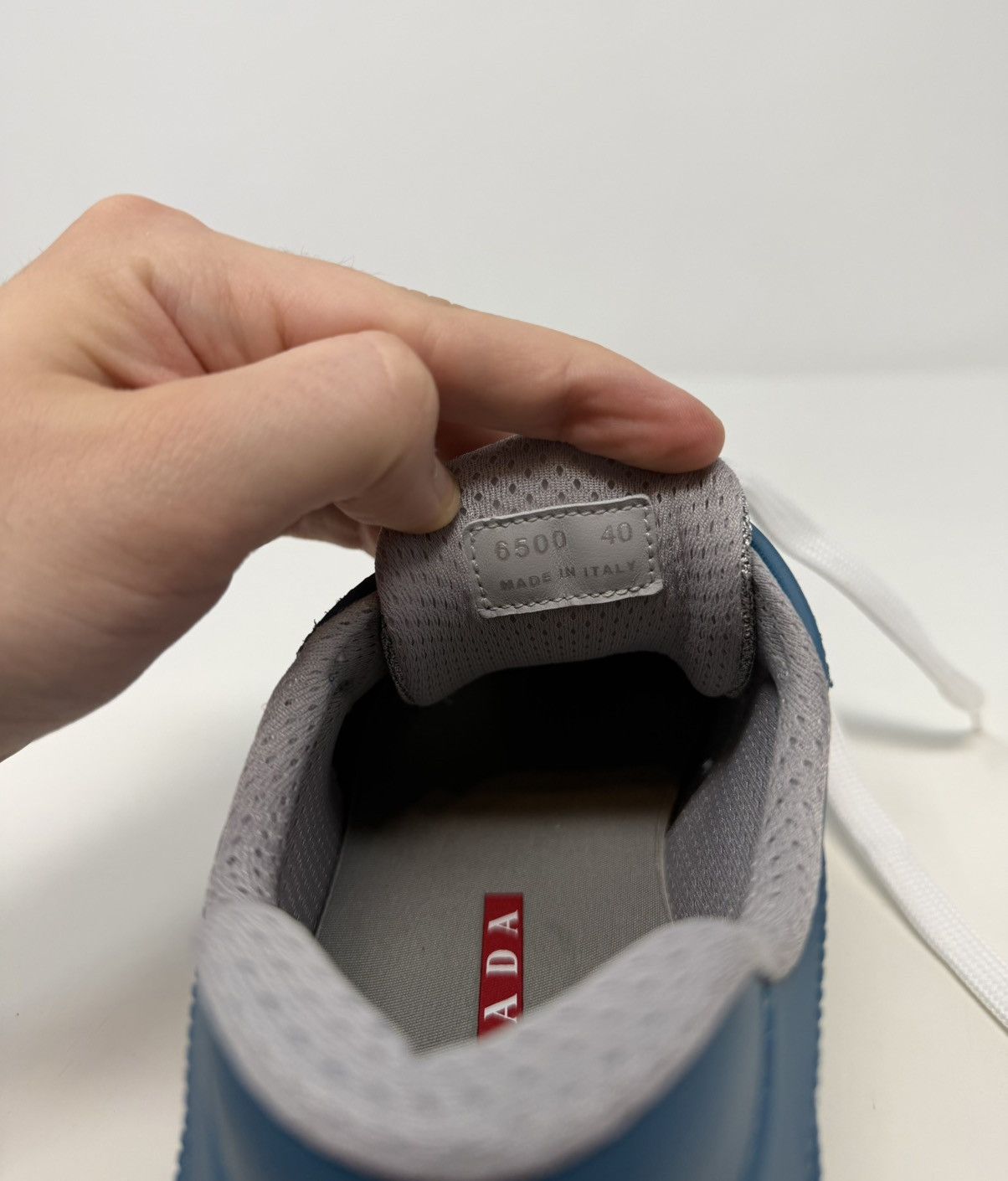 Prada Prada Americas Cup Rubber Sneaker Lagoon Blue Size US 8 / EU 41 - 8 Thumbnail