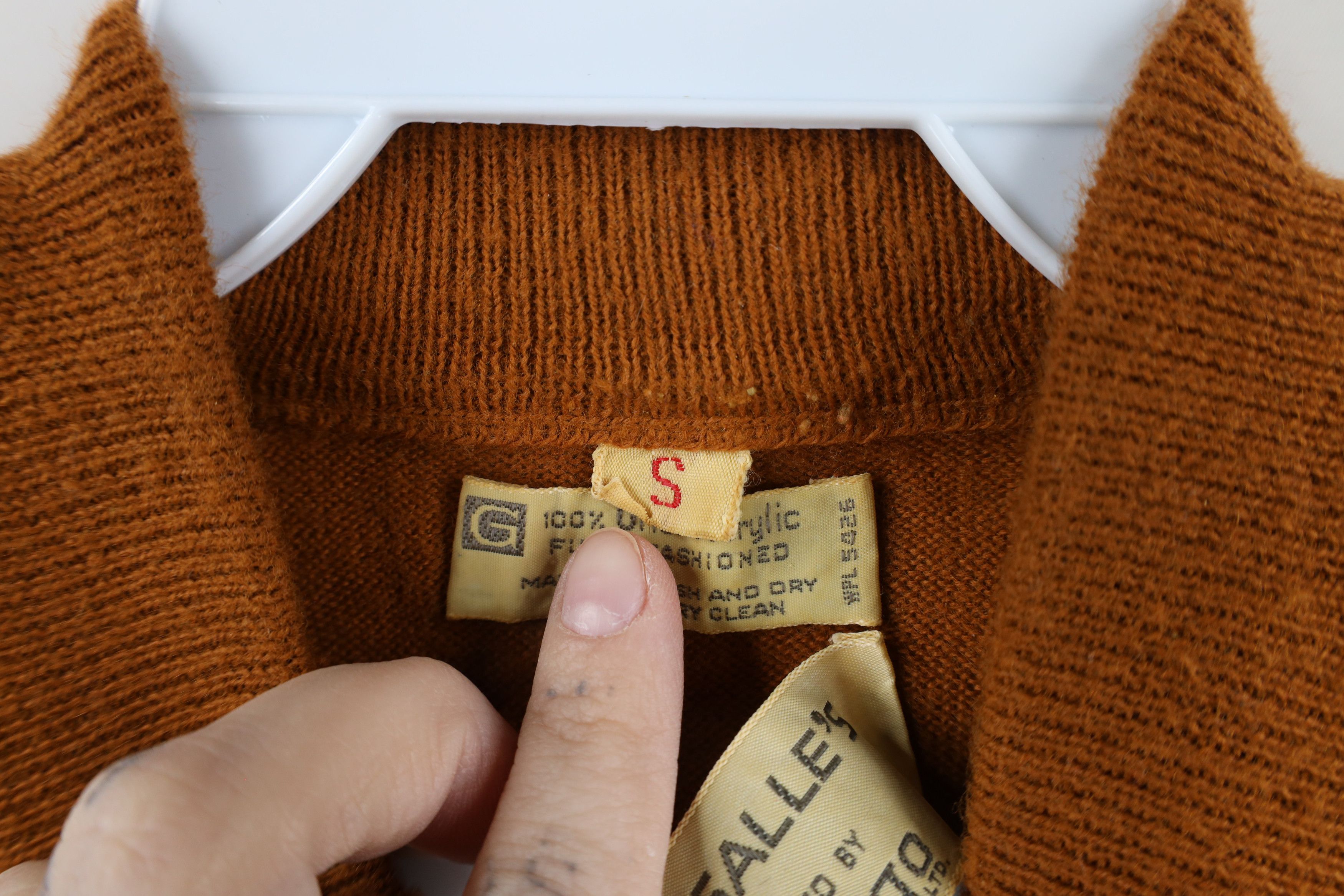 Vintage Vintage 50s 60s Streetwear Short Sleeve Sweater Brown USA Size US S / EU 44-46 / 1 - 5 Thumbnail