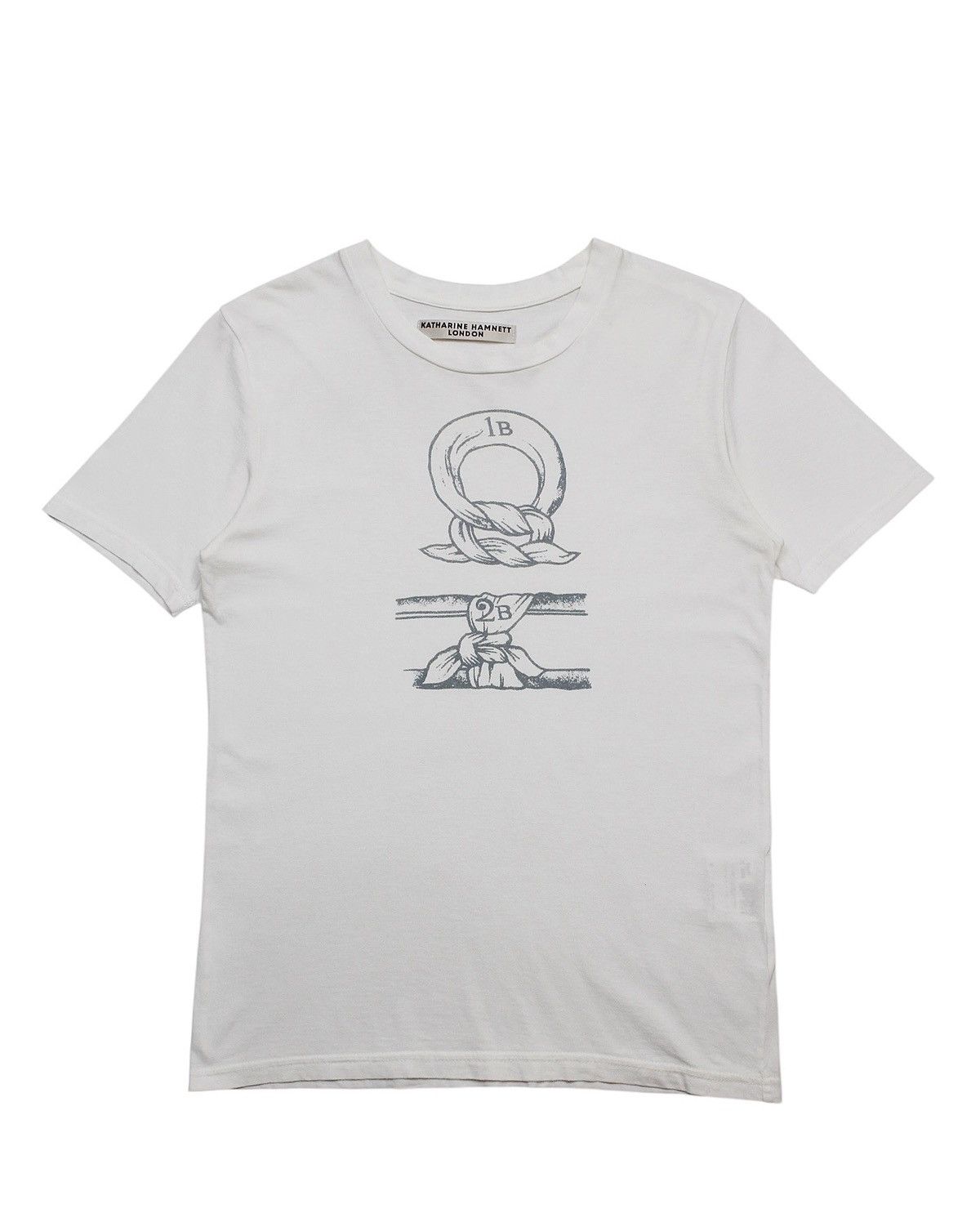 Designer × Katharine Hamnett London 2000S KATHARINE HAMNETT “KNOT GRAPHIC” PRINTED TEE Size US M / EU 48-50 / 2 - 1 Thumbnail
