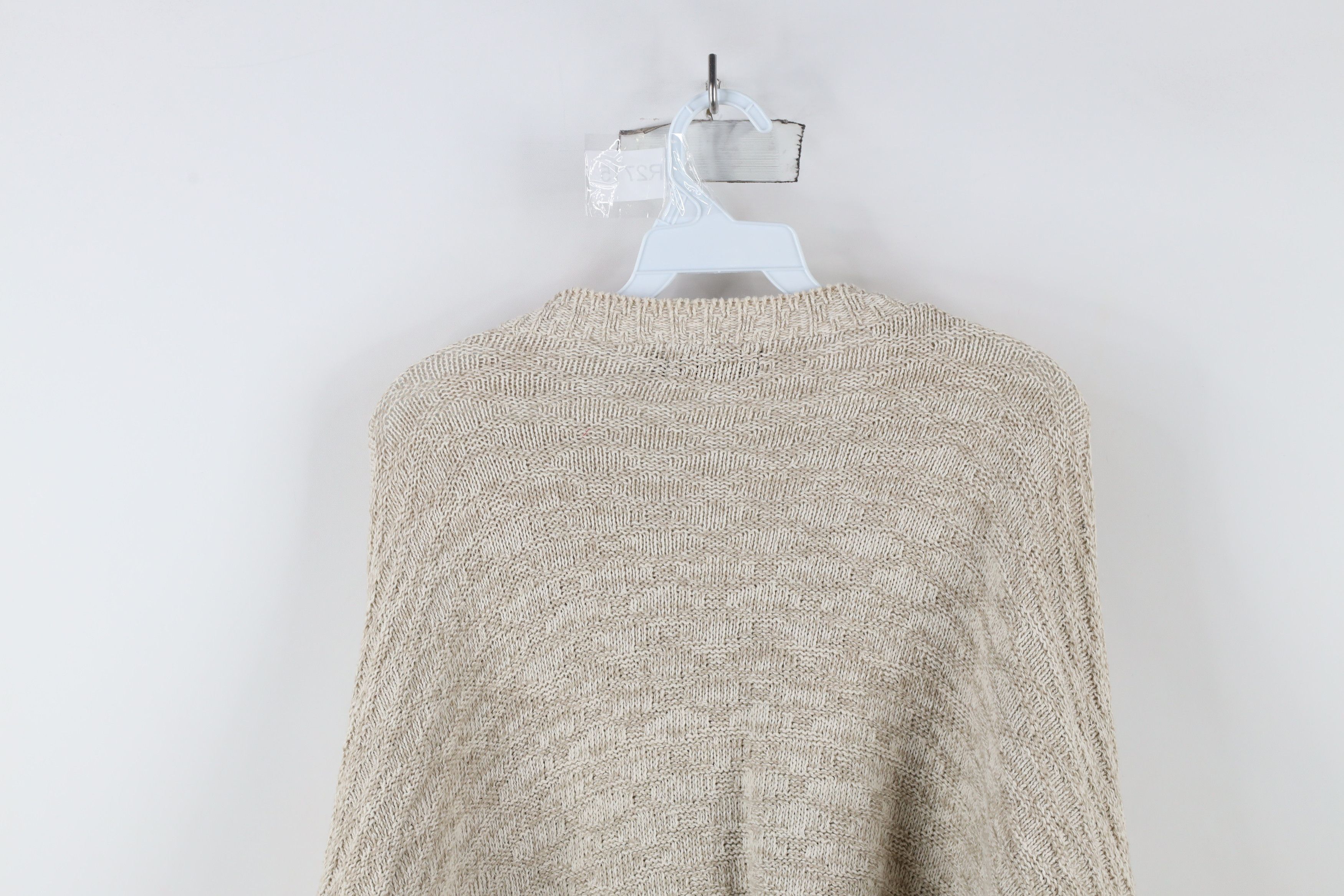 Vintage Vintage 90s Streetwear Blank Cotton Weave Knit Sweater USA Size US XL / EU 56 / 4 - 10 Thumbnail
