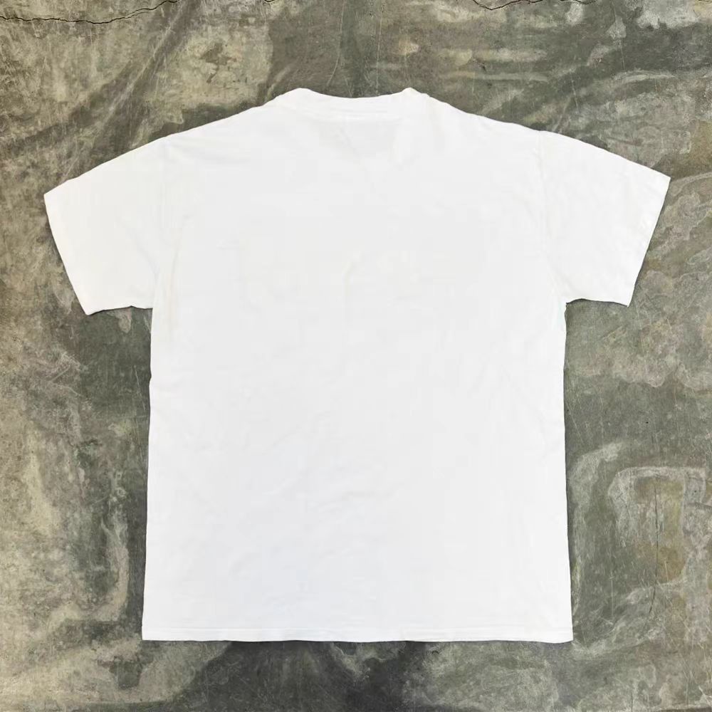 Japanese Brand × Vintage White street washed retro letter print tee Size US M / EU 48-50 / 2 - 2 Thumbnail