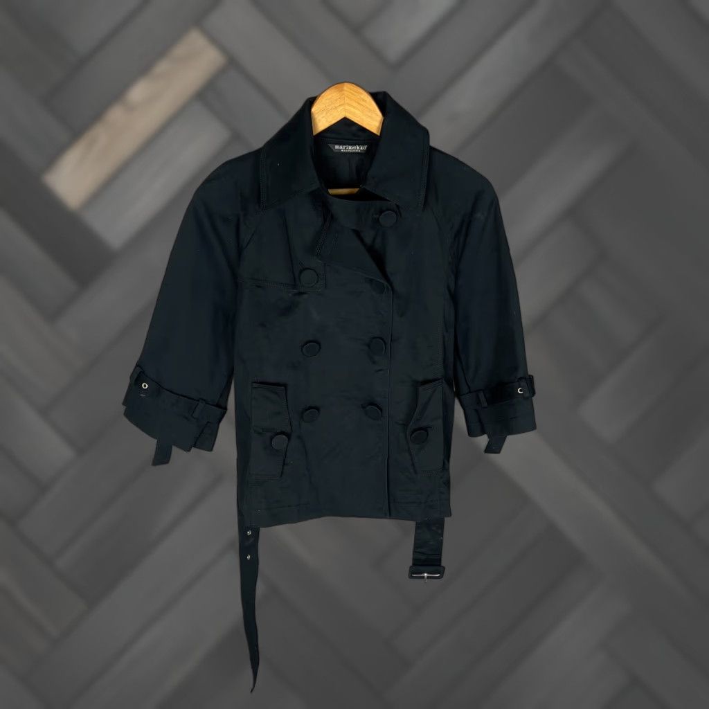 Marimekko Marimekko Jacket Trench Black Cotton Womens XS Size XS / US 0-2 / IT 36-38 - 1 Thumbnail