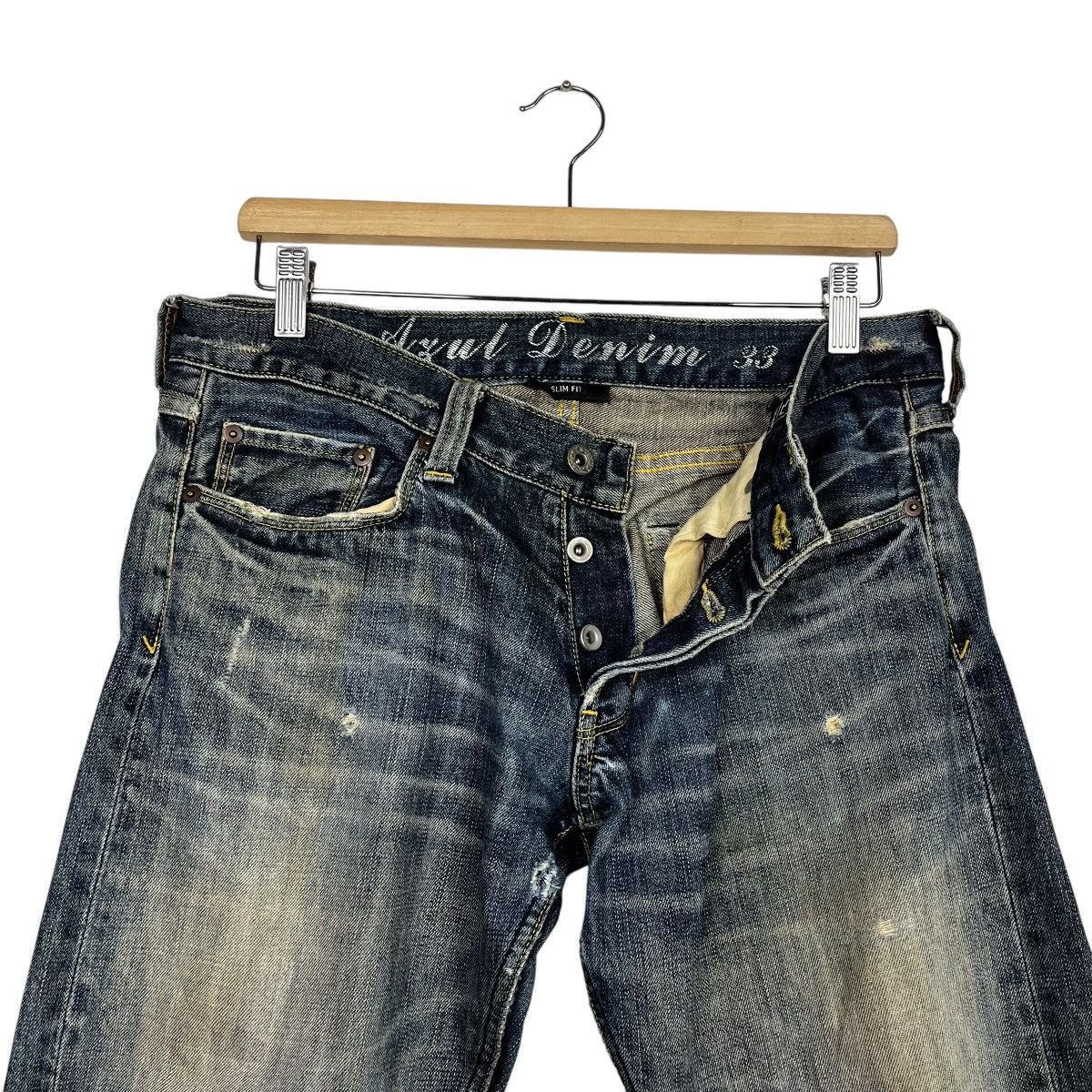 Japanese Brand Vintage Azul By Moussy Distressed Denim Size 32" / US 10 / IT 46 - 14 Thumbnail