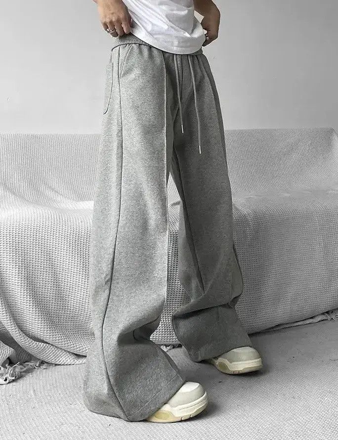 Japanese Brand Men Wide Leg Sweatpants Size US 32 / EU 48 - 2 Thumbnail