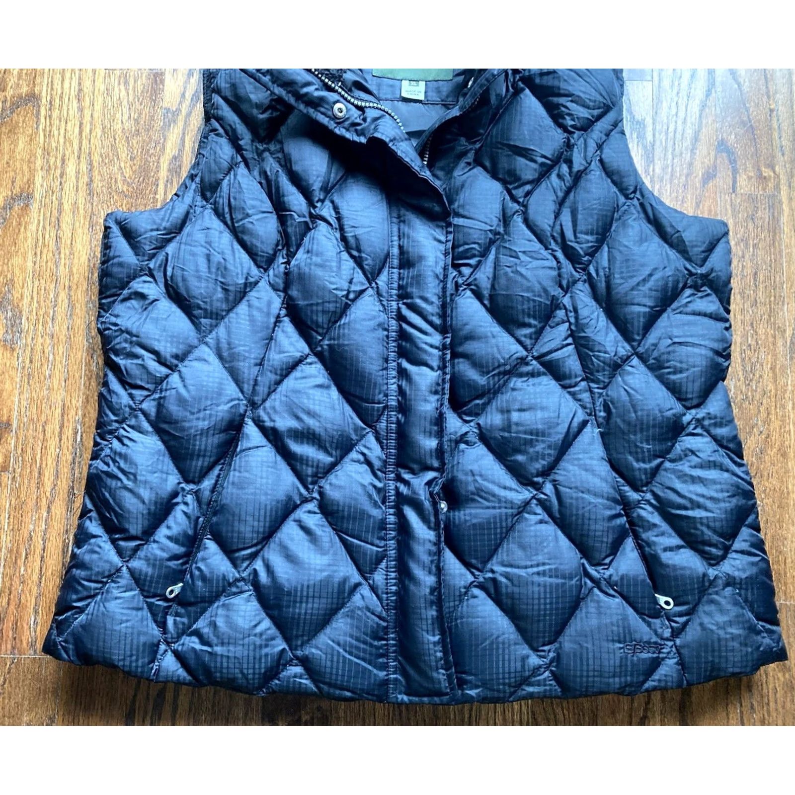 Eddie Bauer Eddie Bauer Womens Vest XL Black Goose Down Puffer Quilted EB650 Size XL / US 12-14 / IT 48-50 - 2 Thumbnail