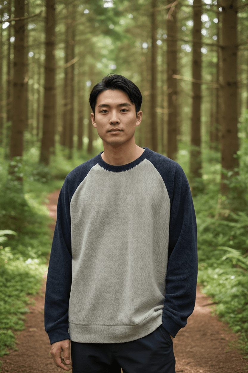 Uniqlo Vintage 2000's UNIQLO Raglan Fleece Sweatshirts Pullover Size US M / EU 48-50 / 2 - 1 Thumbnail