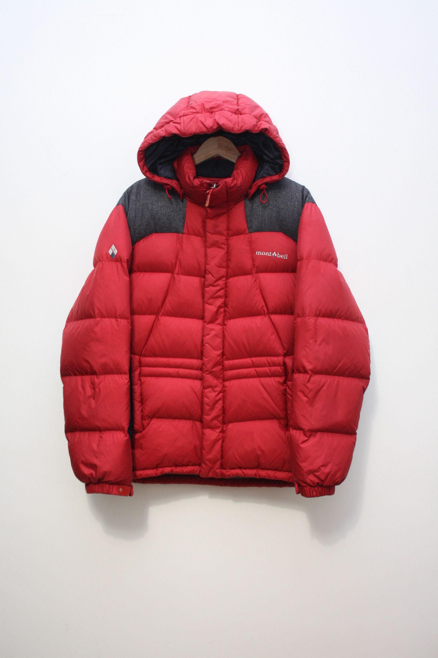 Montbell Red Puffer Down Jacket Men's