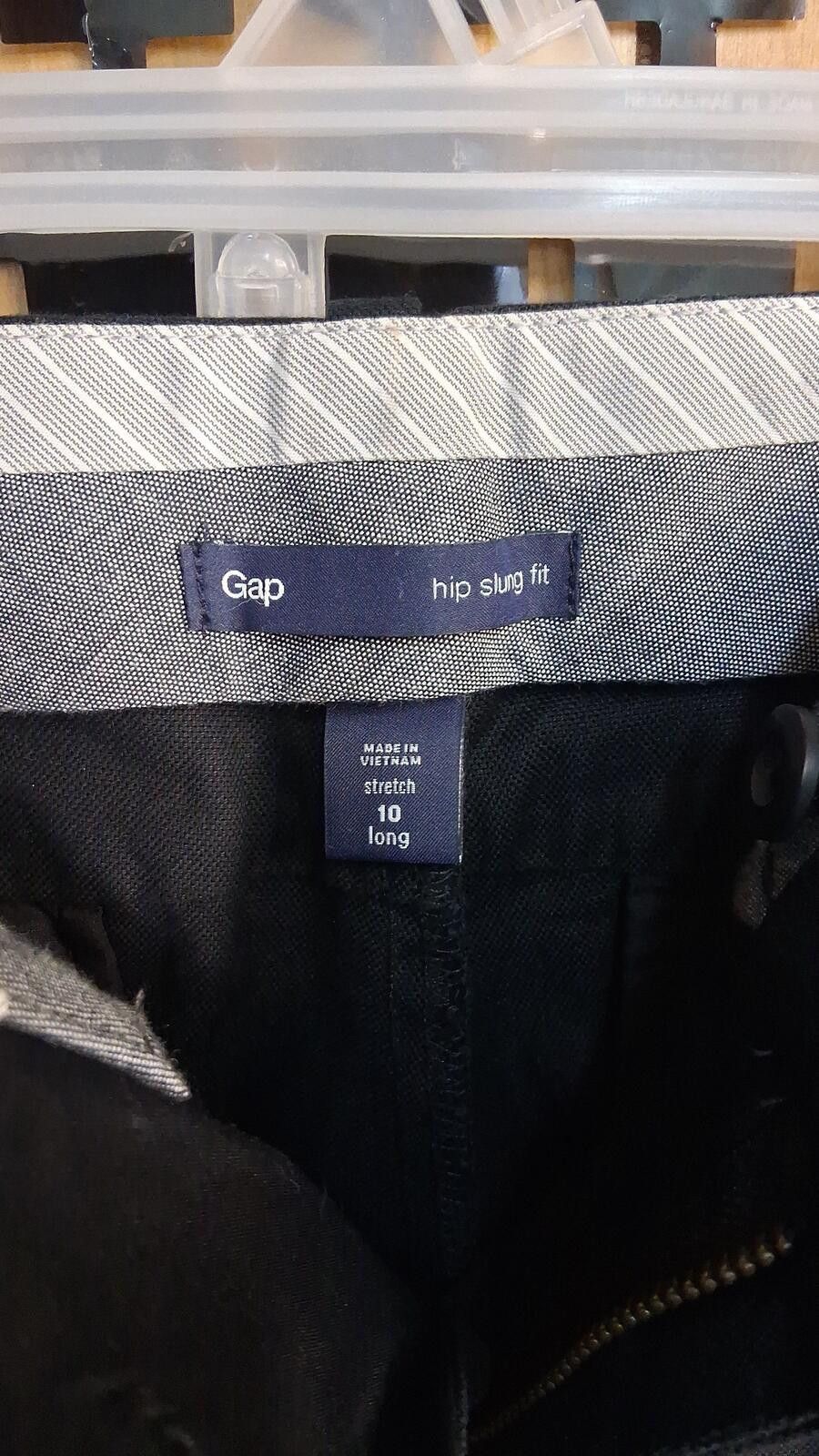 Gap Gap Hip Slung Fit Black Pants Size 10 Long Stretch Flared Size ONE SIZE - 2 Thumbnail