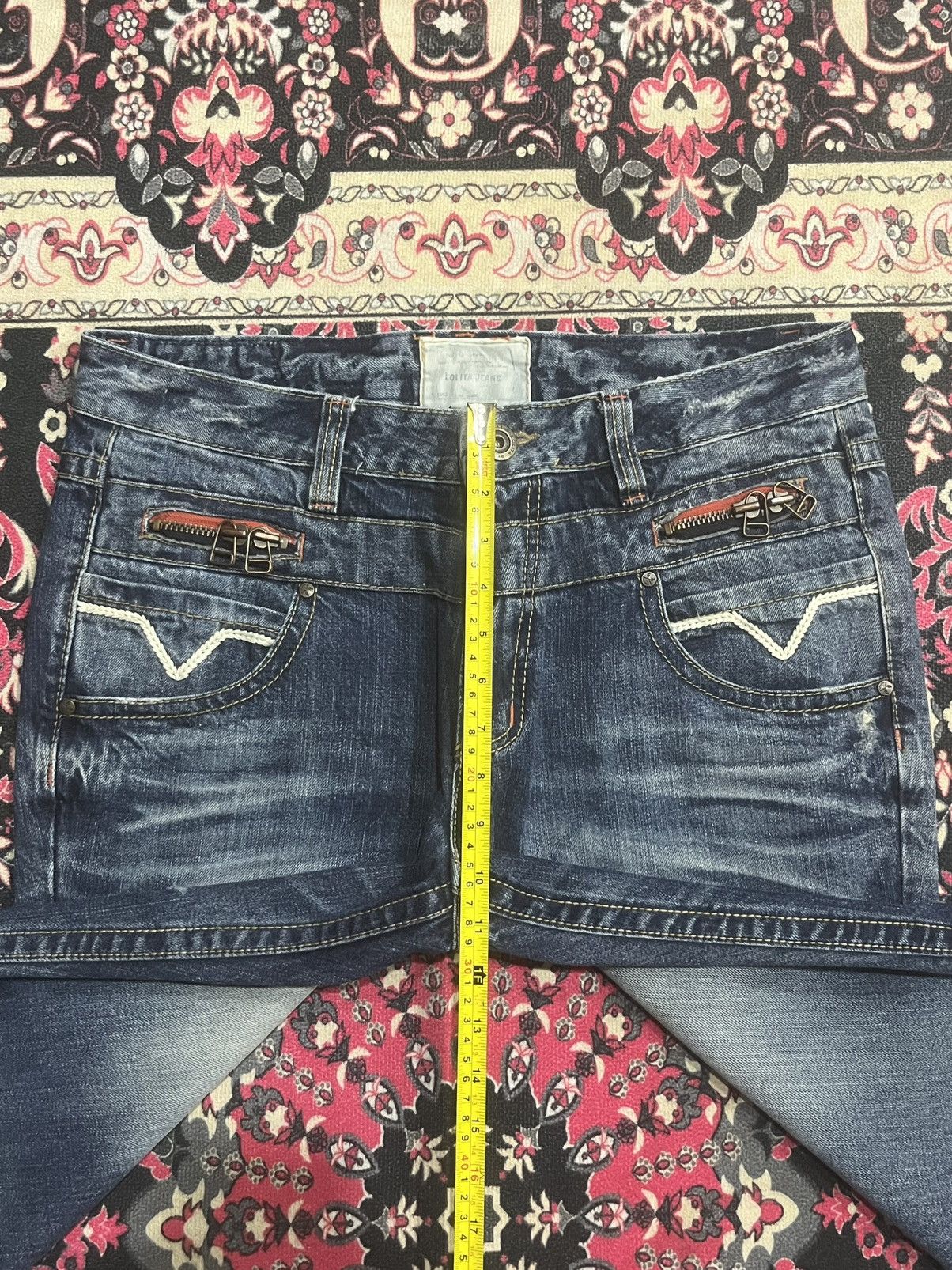 Hysteric Glamour Vintage Japanese Lolita Slogan Clawmark Ripped Loose Jeans Size US 34 / EU 50 - 14 Thumbnail