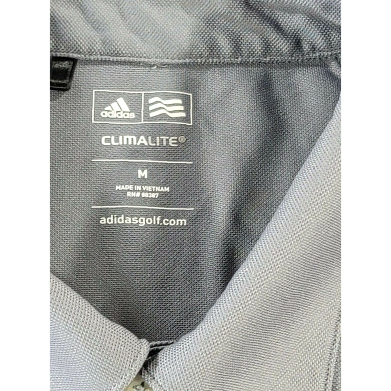 Adidas adidas Climalite Golf Polo Shirt Gray Solid Polyester Spandex Mens Size Medium Size US M / EU 48-50 / 2 - 5 Thumbnail