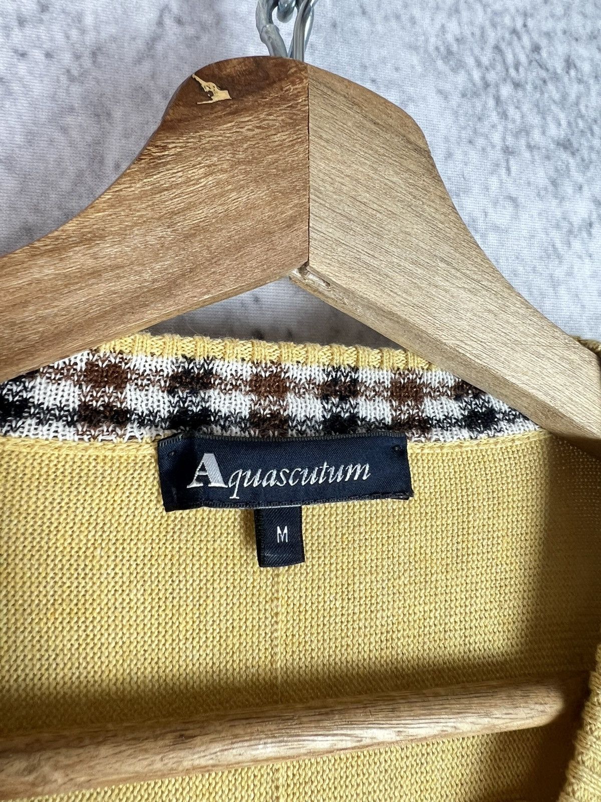 Aquascutum Aquascutum London cotton vintage sweater check Size US M / EU 48-50 / 2 - 3 Thumbnail