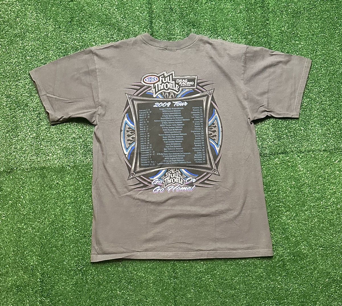 Other Vintage 2009 Full Throttle Motorcycle Drag Racing Shirt Size US L / EU 52-54 / 3 - 4 Thumbnail