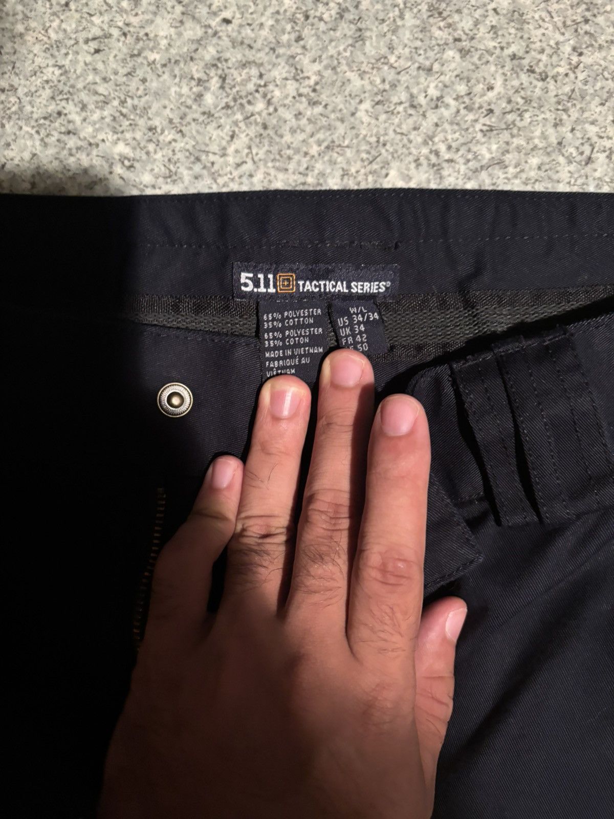 5.11 5.11 Tactial Series Navy Blue Cargo Pants Size US 34 / EU 50 - 3 Thumbnail
