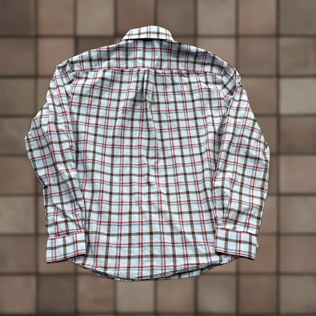 johnnie-O johnnie-O Hangin Out Shirt Mens Large Blue Plaid Long Sleeve Cotton Button Up Size US L / EU 52-54 / 3 - 1 Thumbnail