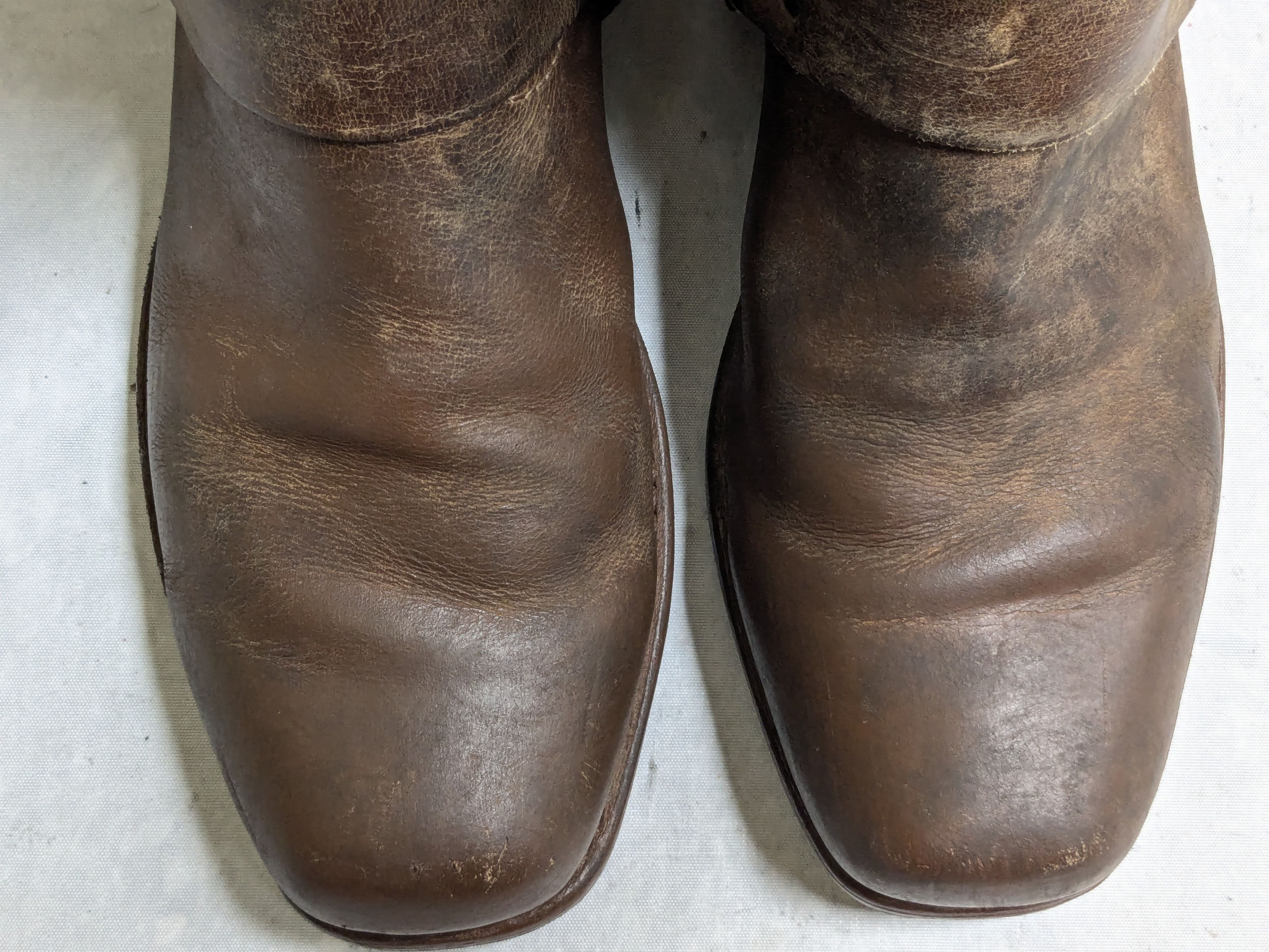 Frye Frye Harness Brown Leather 11 M Leather Buckle Punk Size US 11 / EU 44 - 2 Thumbnail