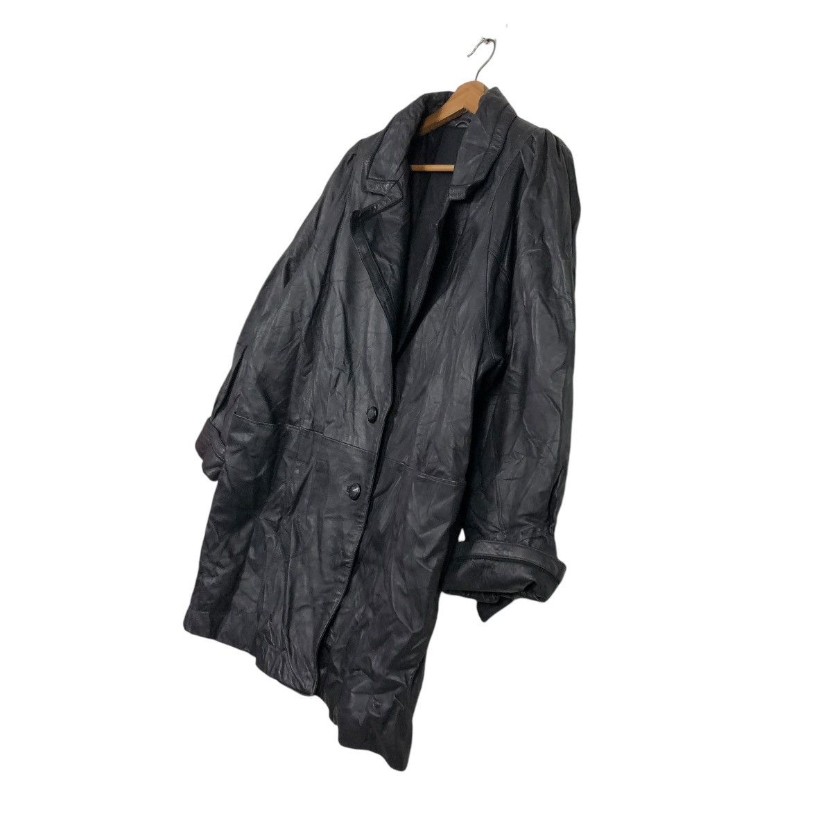 Japanese Brand 🔥VINTAGE GENUINE LEATHER JACKET DOUBLE BREAST OJATTI ITALY Size US M / EU 48-50 / 2 - 4 Thumbnail