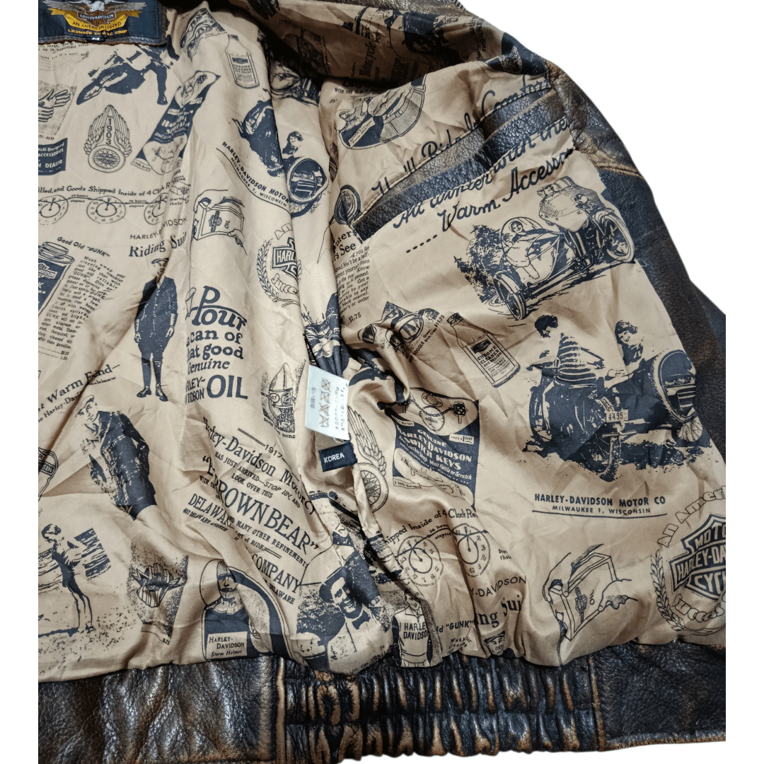Harley Davidson Vintage Harley Davidson leather jacket Size US M / EU 48-50 / 2 - 7 Thumbnail