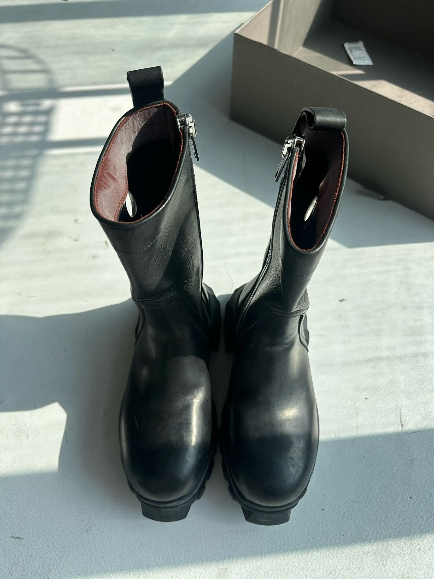 Rick Owens Rick Owens Tall Side-Zip Octopus Boots Size US 4 / IT 34 - 1 Thumbnail