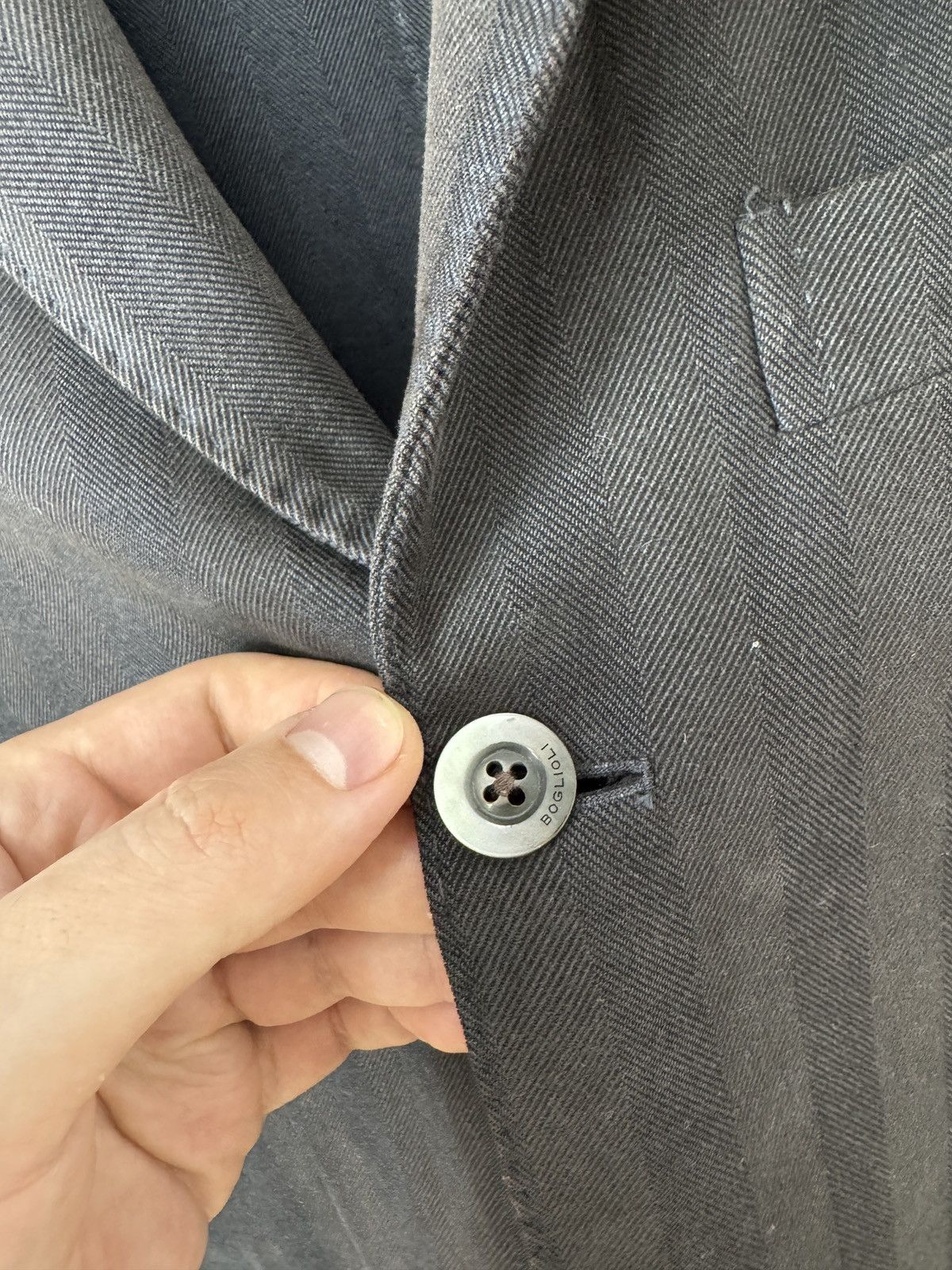 Boglioli Boglioli Coat cotton herringbone 3 button blazer Size 34R - 8 Thumbnail