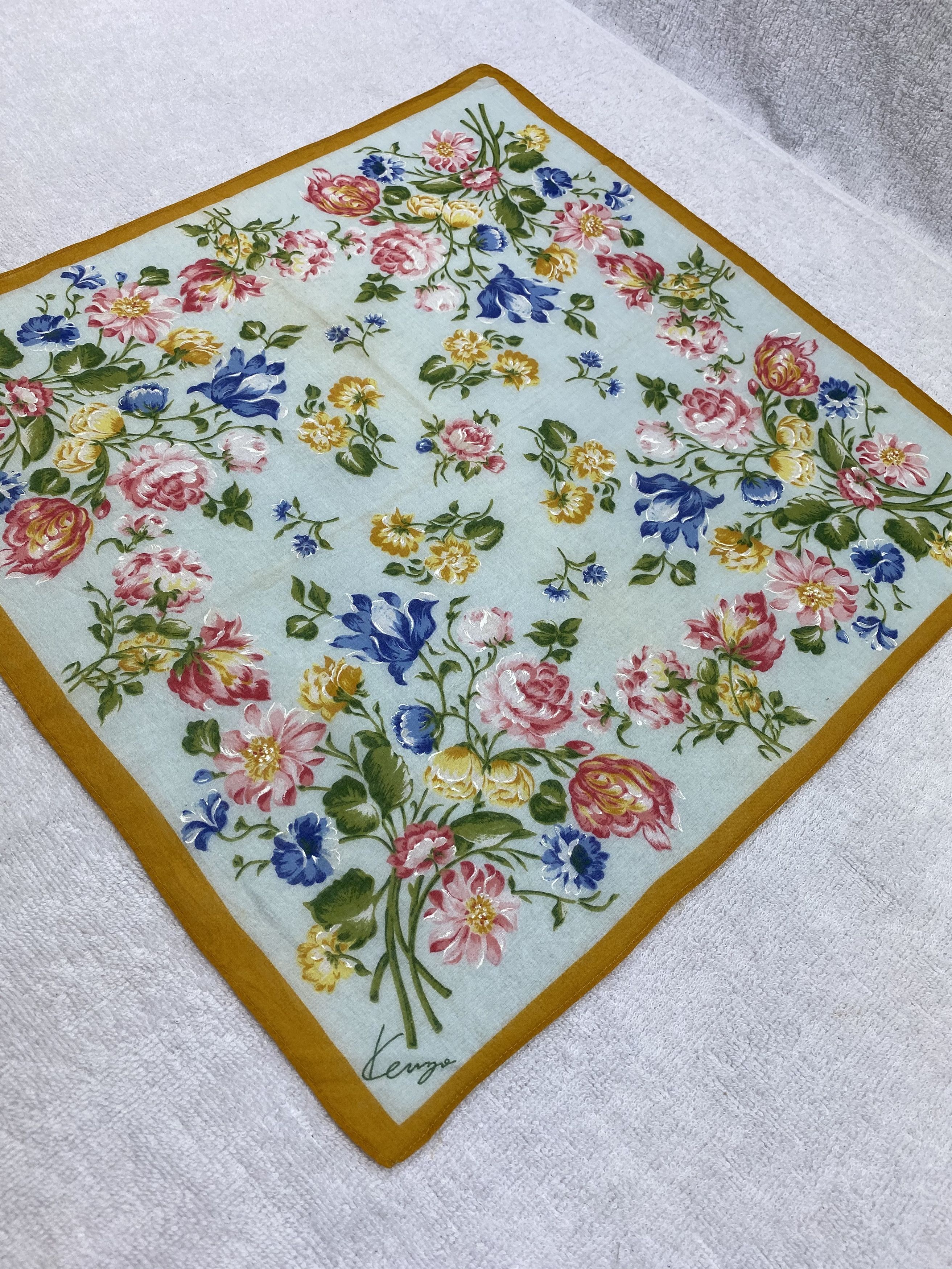 Kenzo × Vintage Kenzo Handkerchief / Bandana / Neckerchief Size ONE SIZE - 4 Thumbnail
