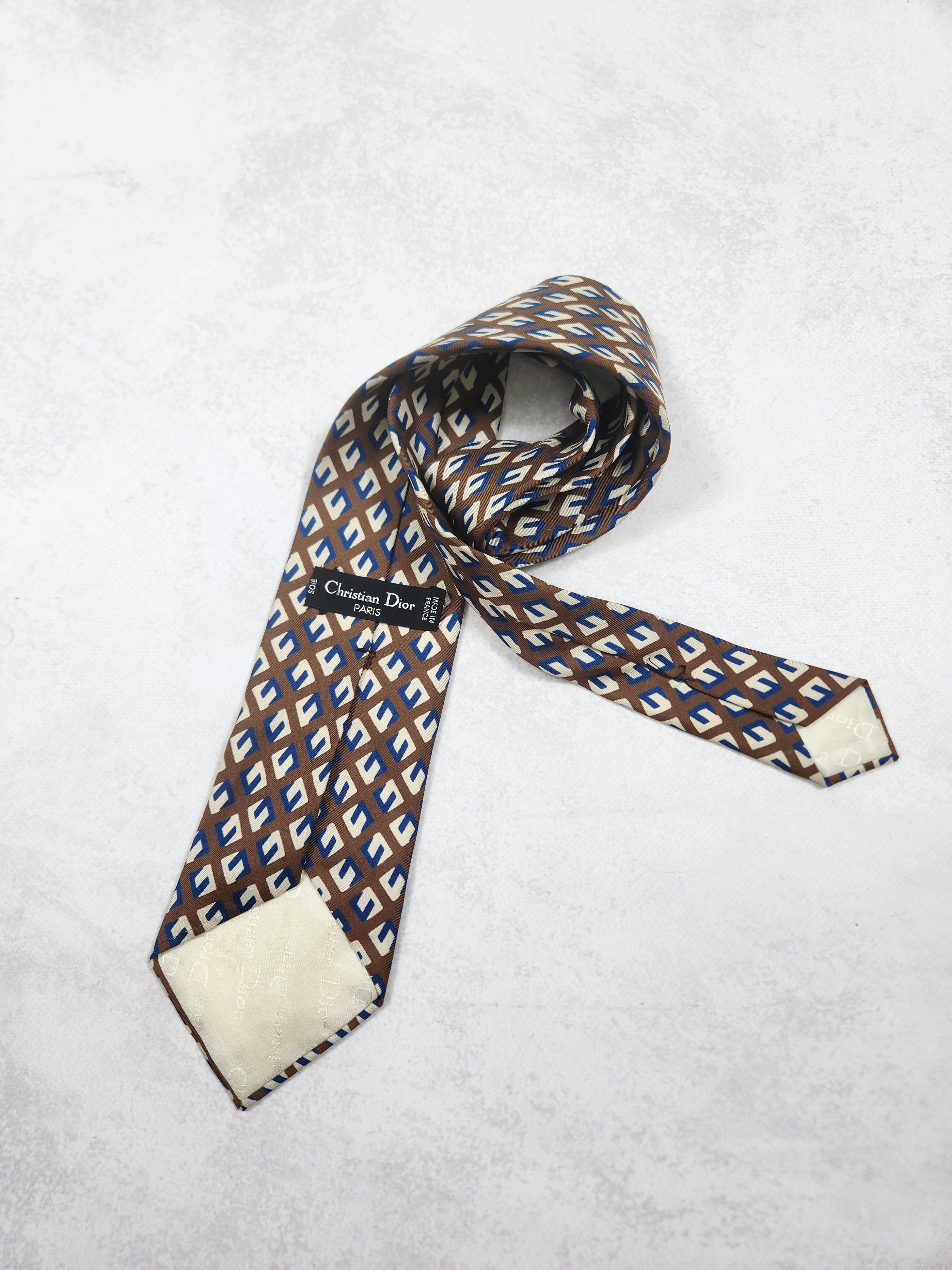 Christian Dior Monsieur Vintage monogram Christian Dior silk tie Size ONE SIZE - 2 Thumbnail