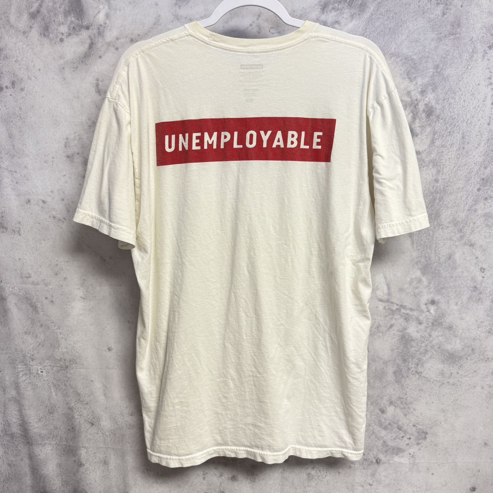 Globe Globe Skateboards Unemployable T Shirt Mens XL White Size US XL / EU 56 / 4 - 2 Thumbnail