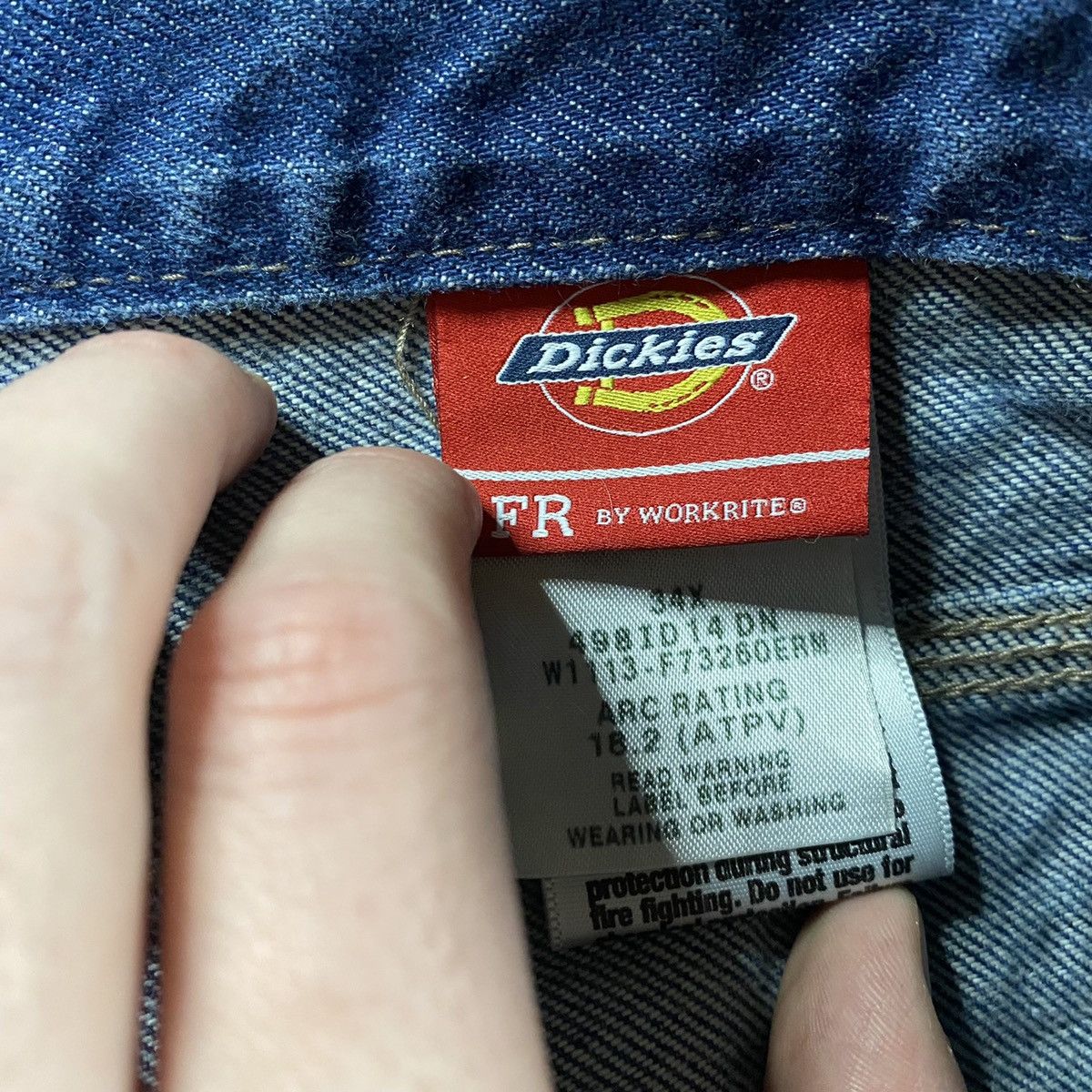 Dickies × Vintage Vintage Dickies Flame Resistant (FR) Work Jeans Size US 34 / EU 50 - 4 Thumbnail