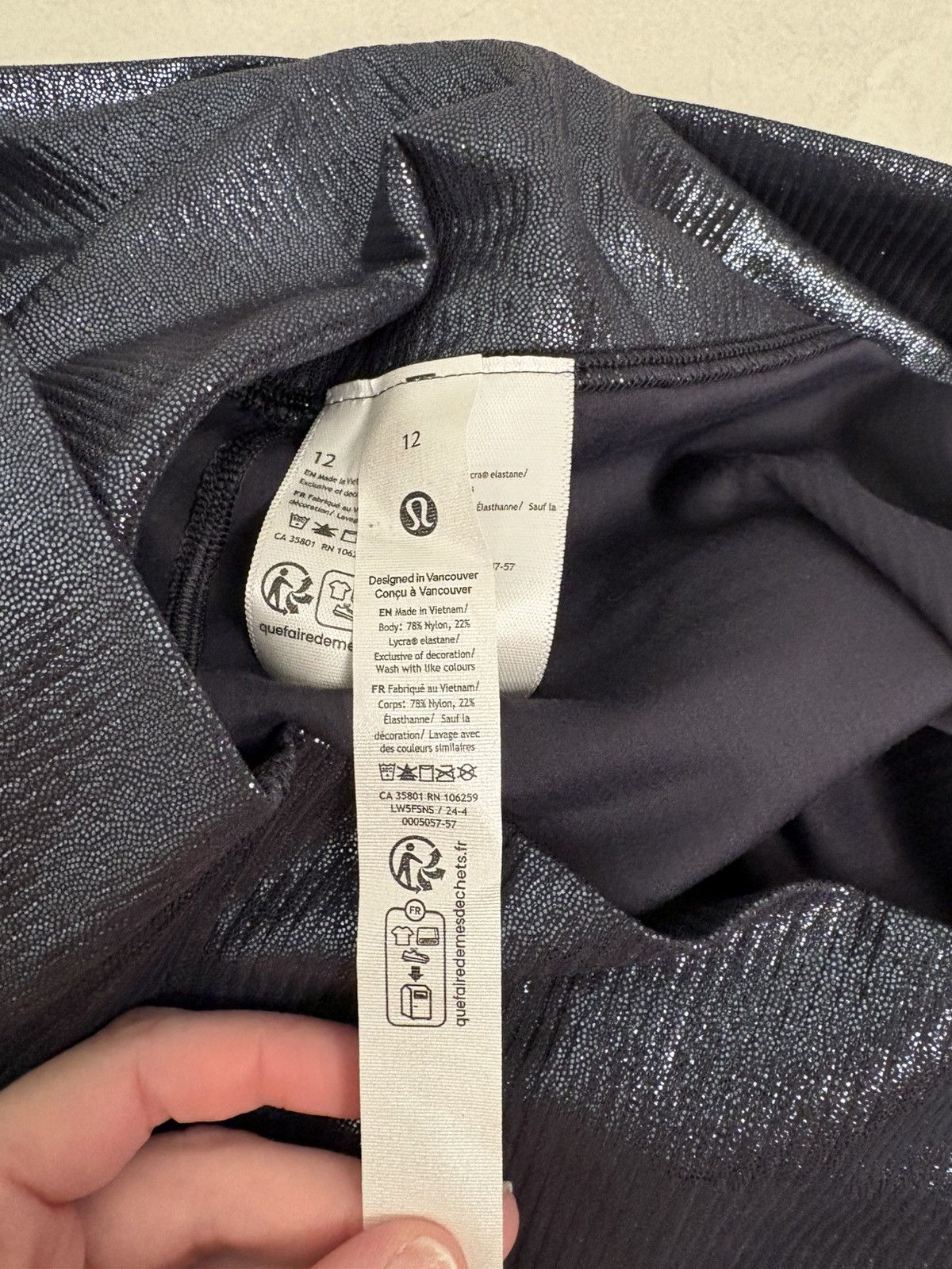 Lululemon Lululemon Align Ribbed HR 25’’ Radiate Foil Size 12 Size 34" / US 12 / IT 48 - 9 Thumbnail